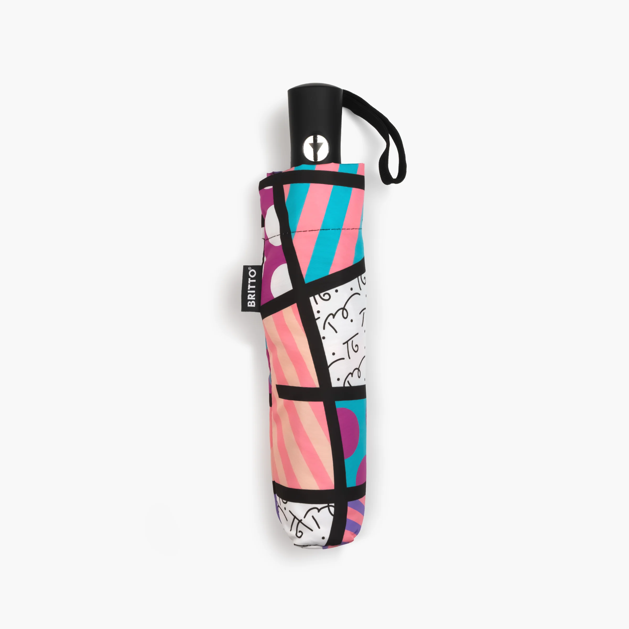 Pink Landscape Britto Umbrella - Image 3