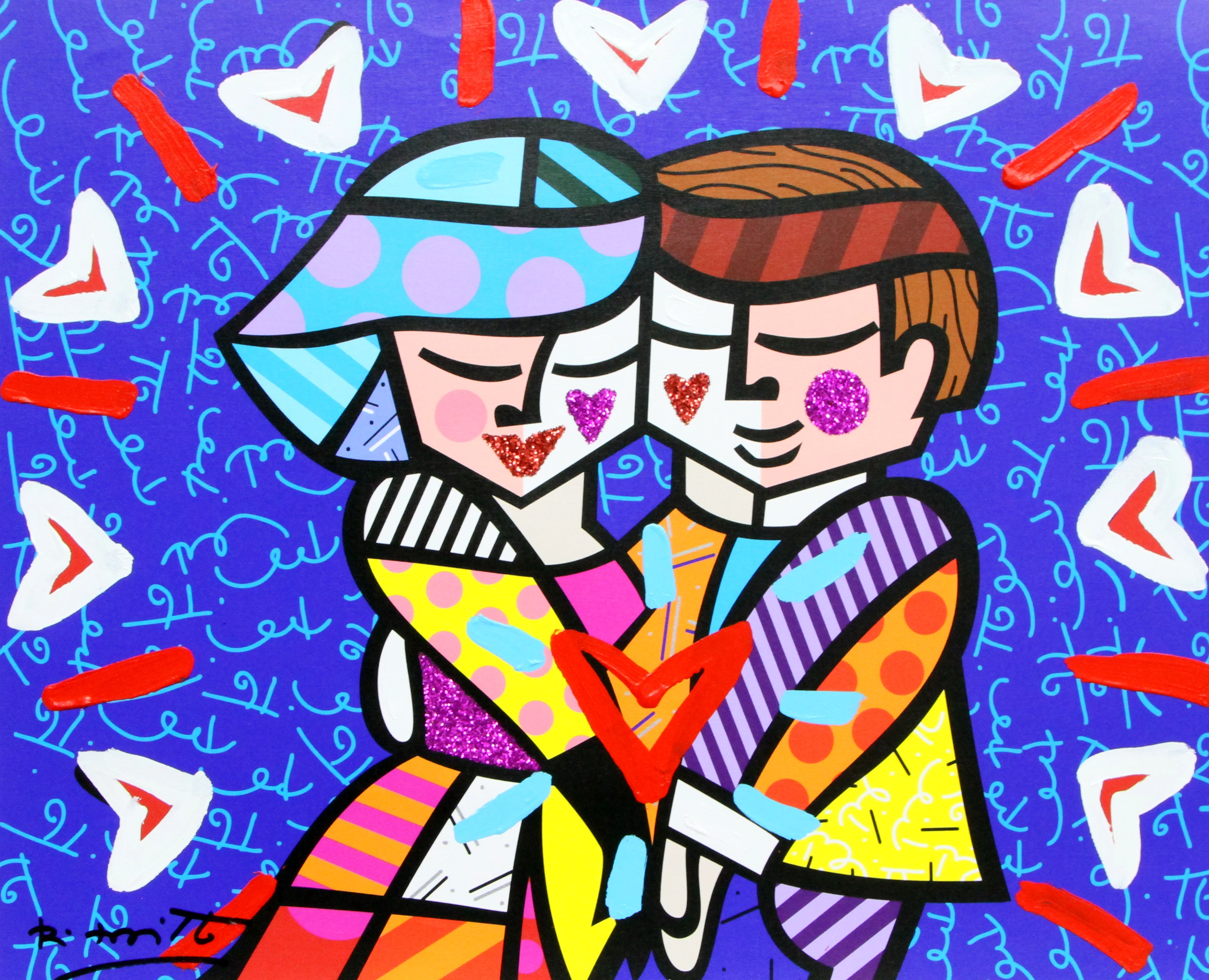 Pop, Fizz, Clink - Mixed Media Original