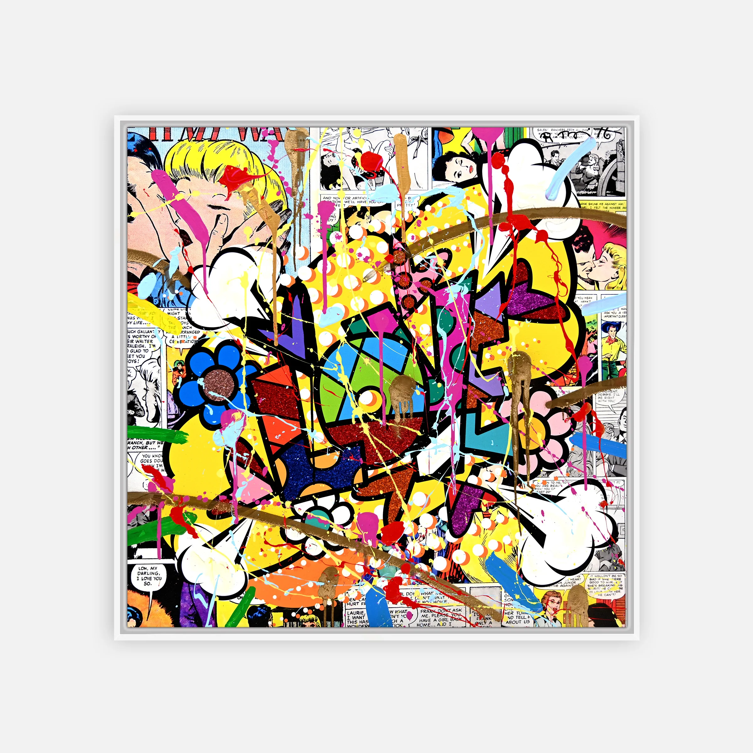 Pop Love - Mixed Media Original - Image 4