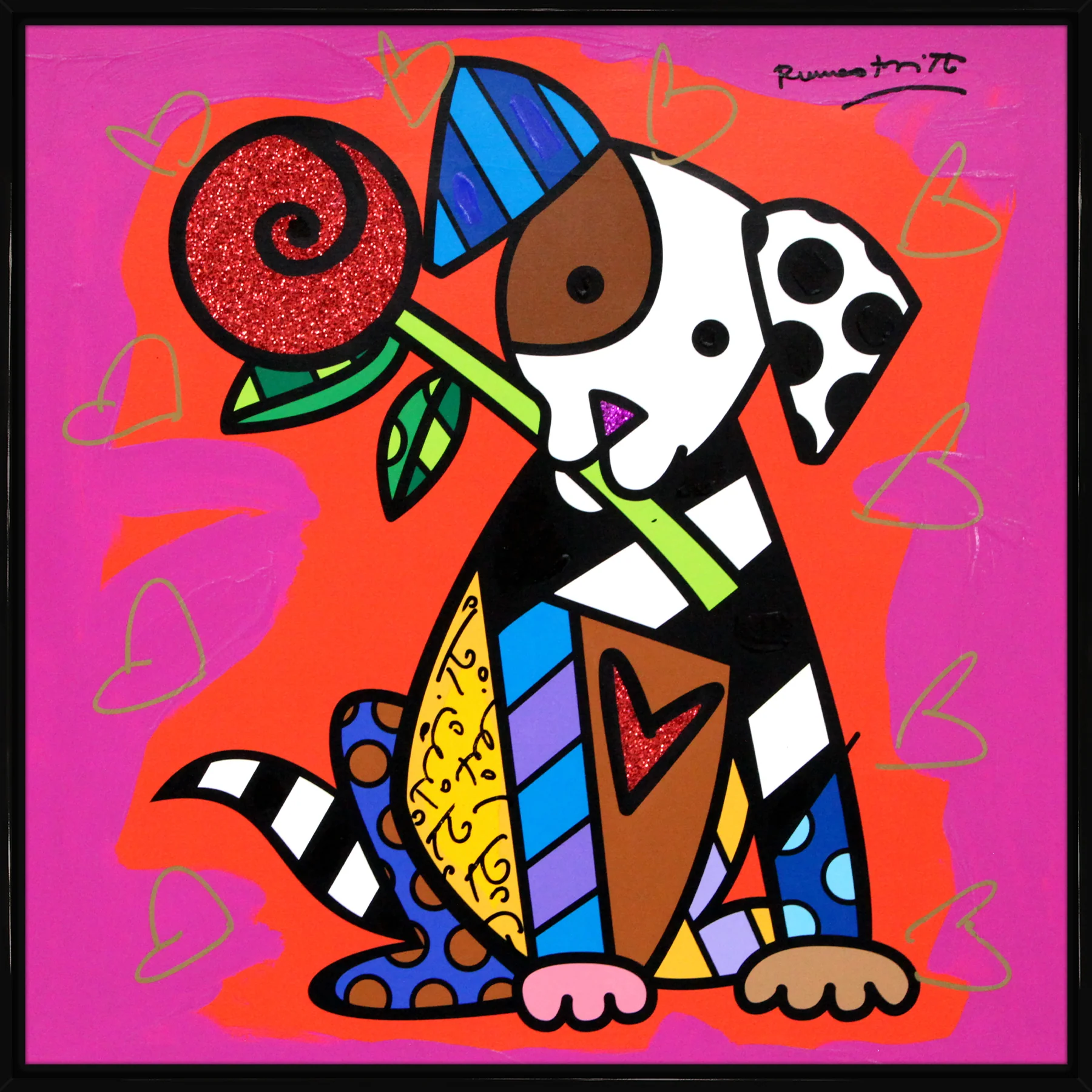 Puppy Love - Mixed Media Original - Image 5