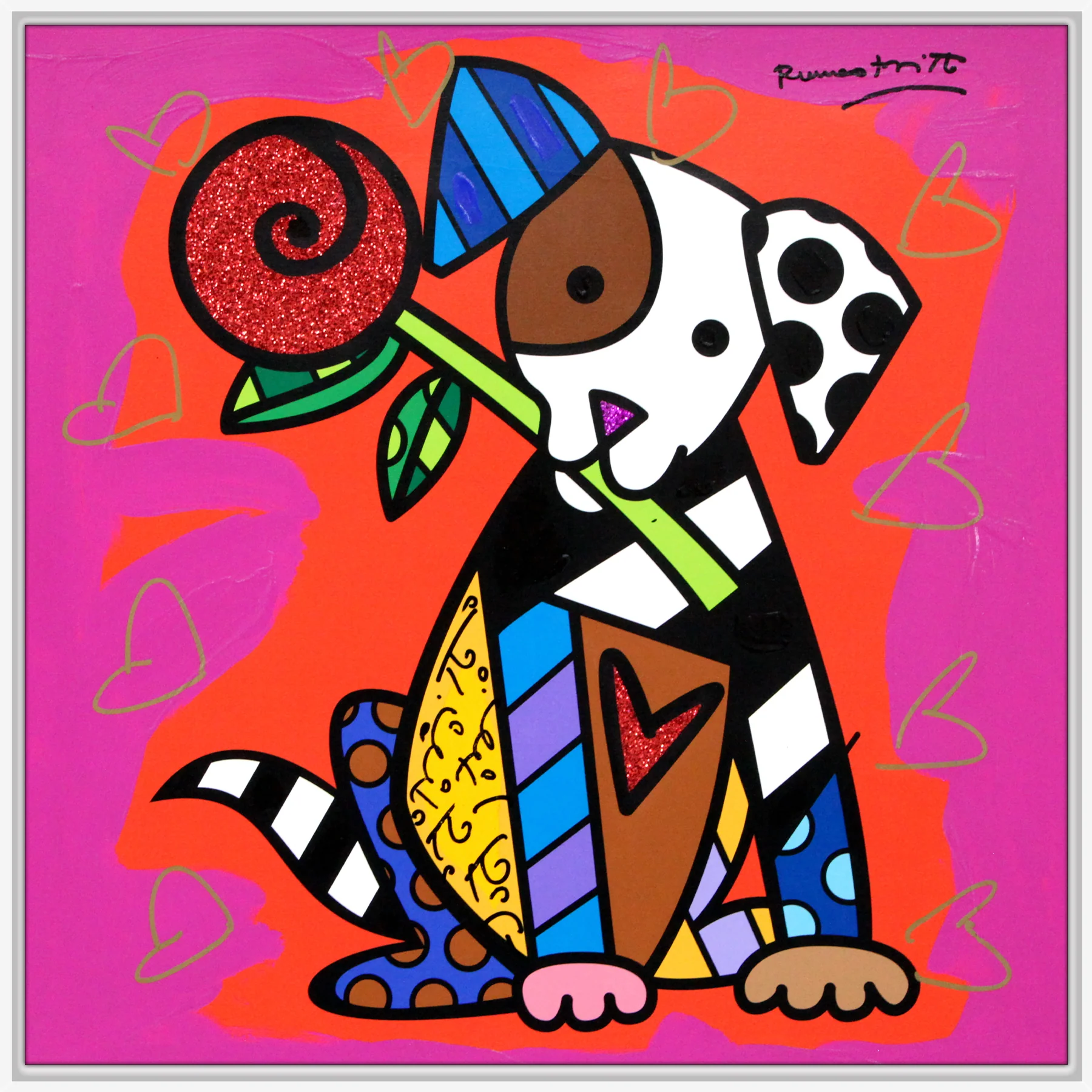 Puppy Love - Mixed Media Original - Image 6