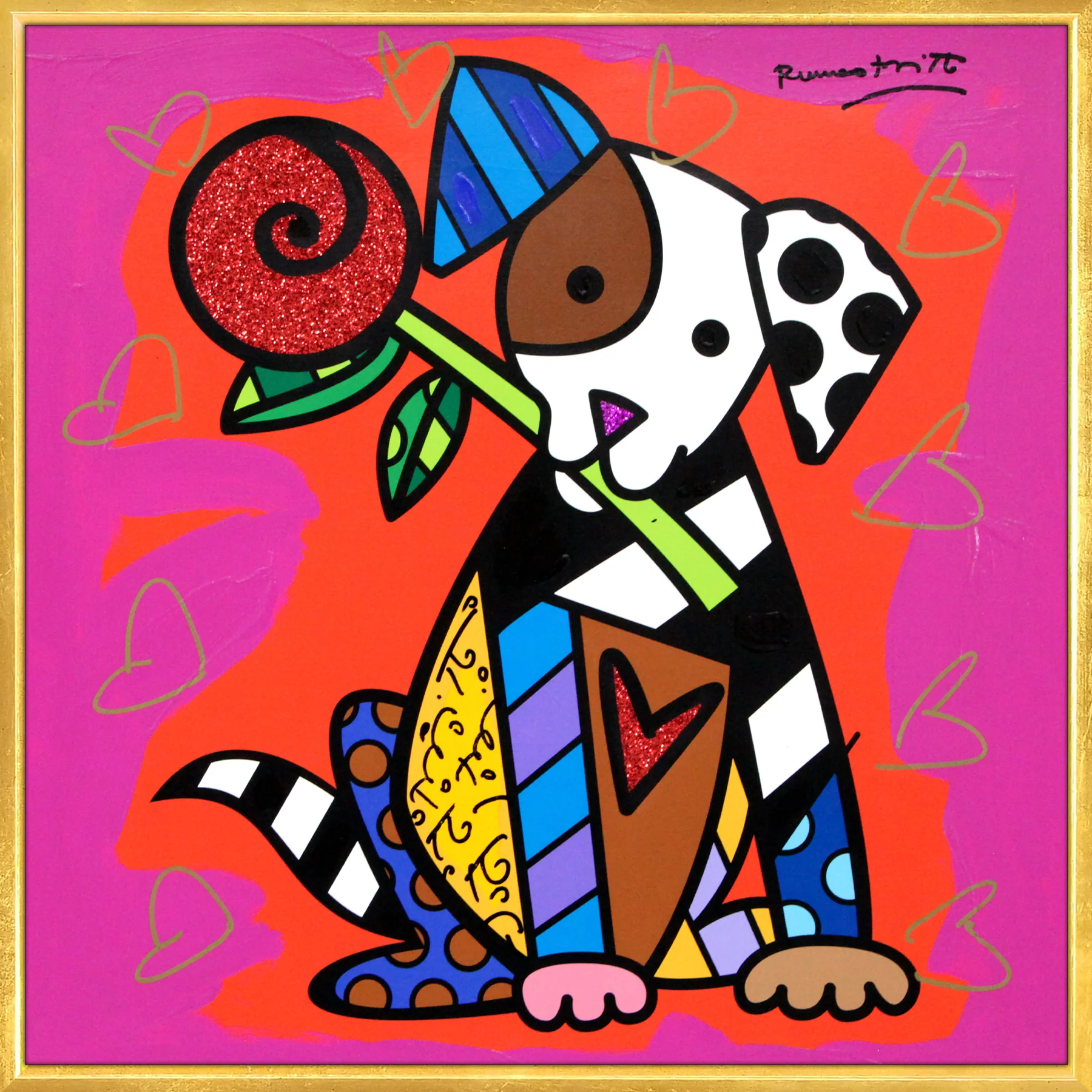 Puppy Love - Mixed Media Original - Image 7