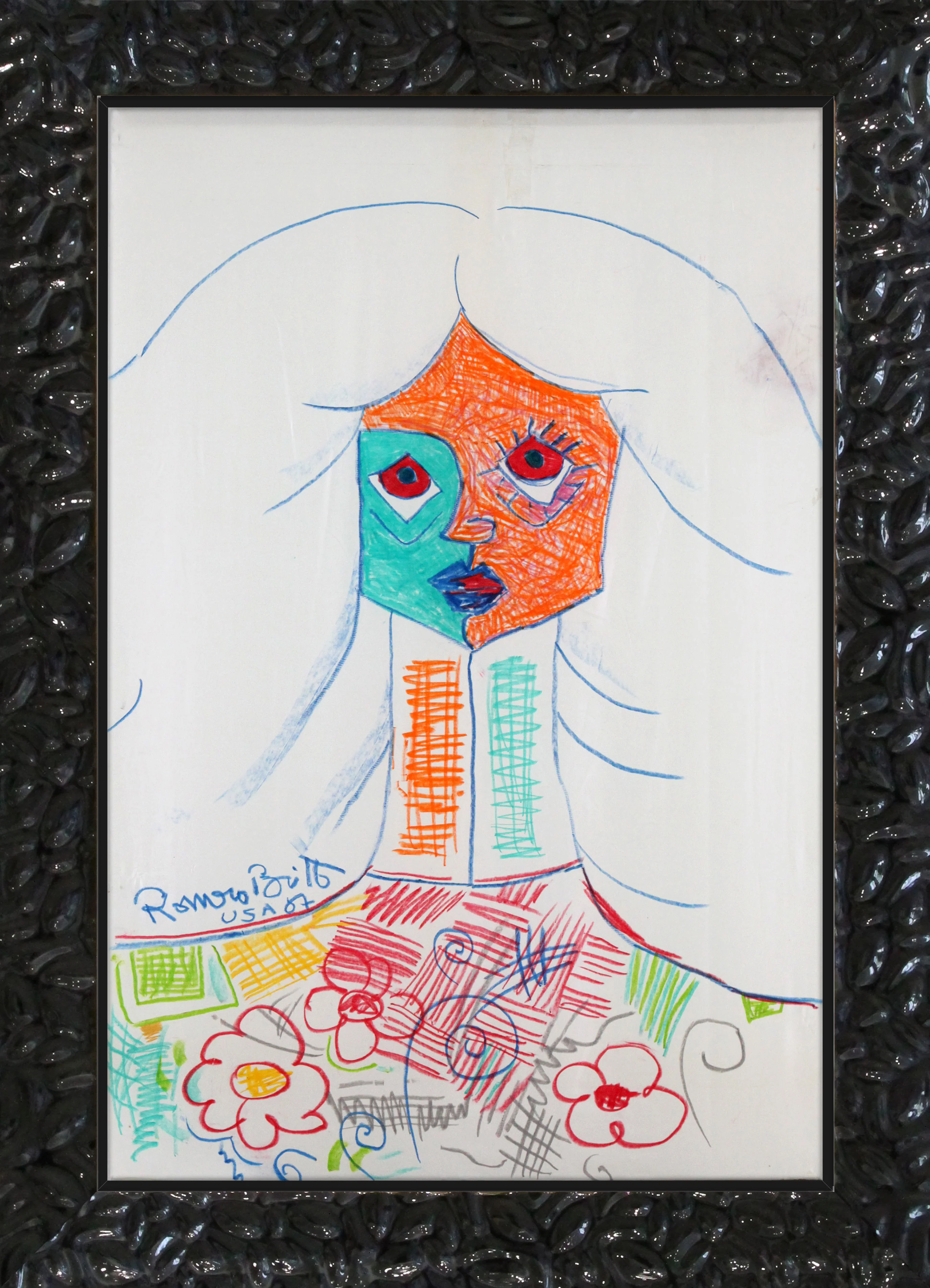 PURE WHITE -  Original Vintage Drawing - Image 9
