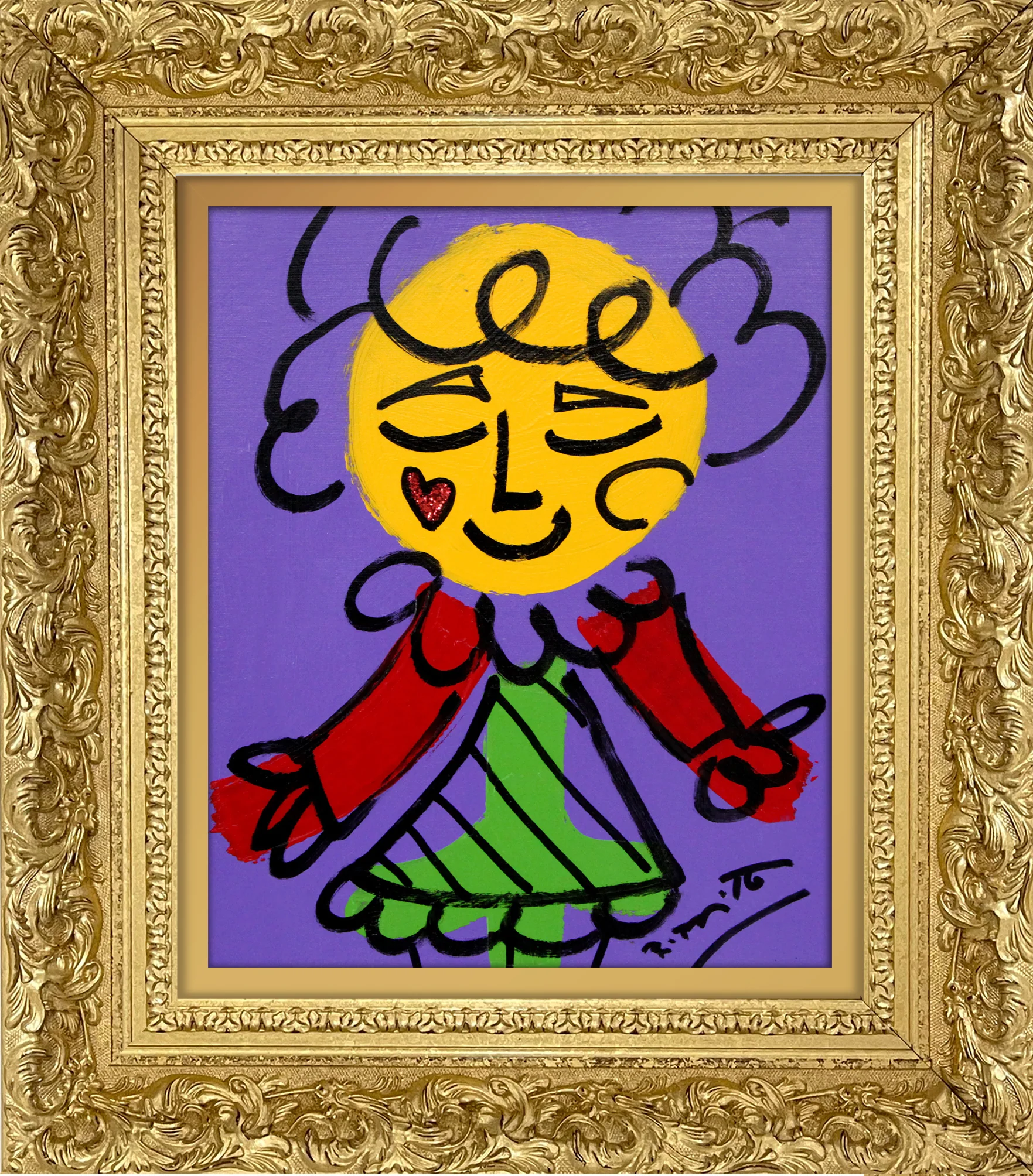 PURPLE GIRL - Original Drawing - Image 11