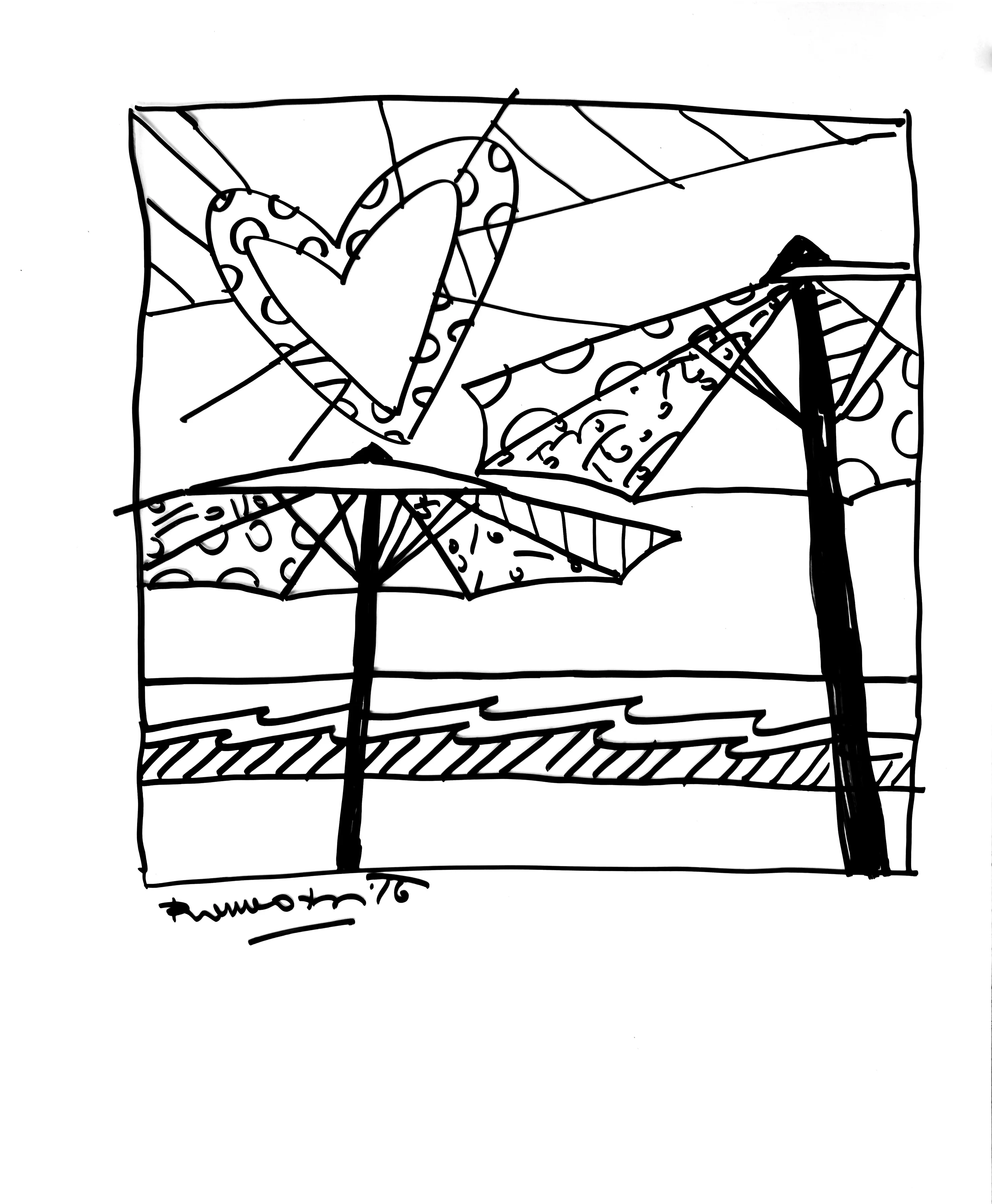 RAYS OF LOVE - Original Drawing