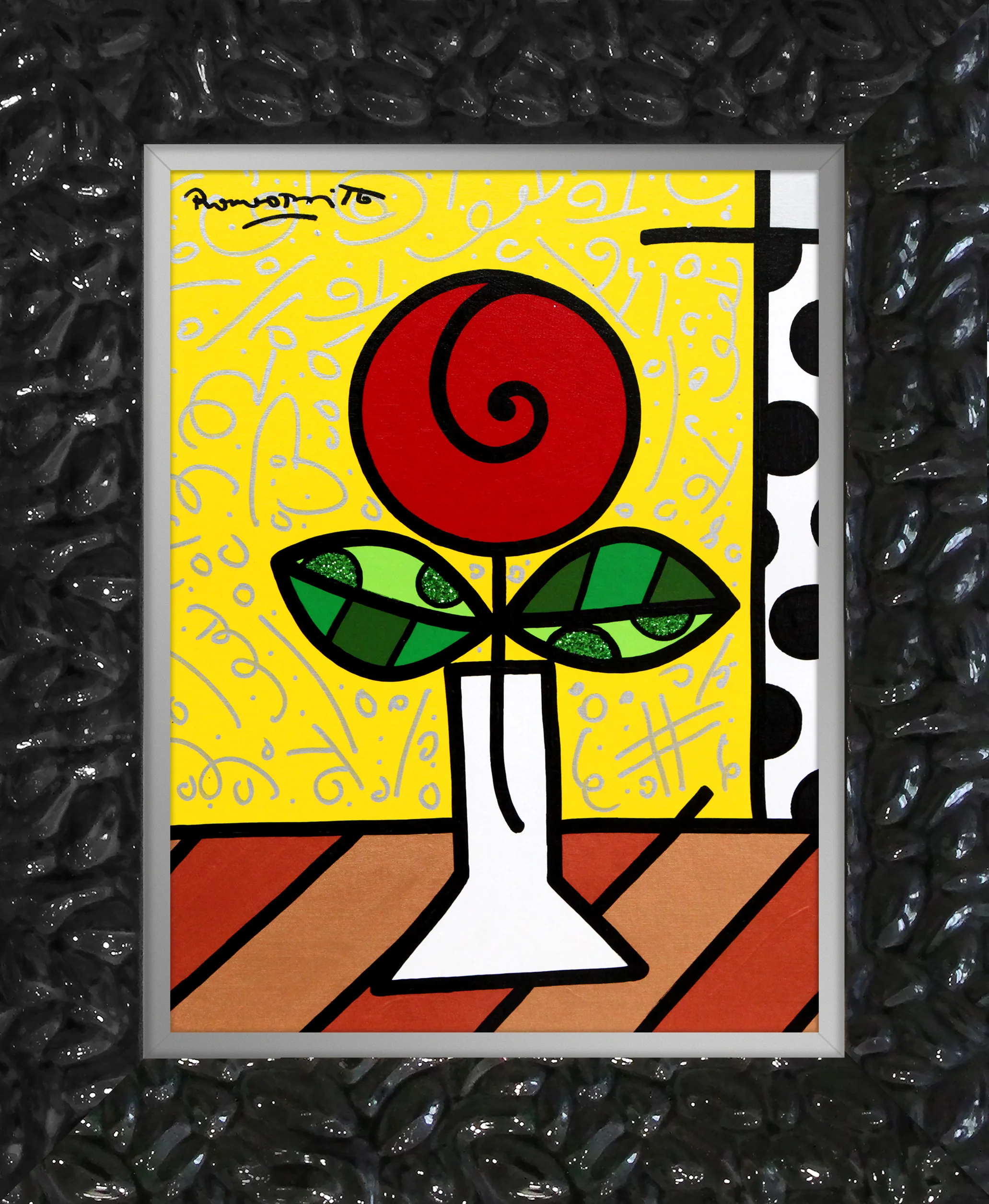 Red Flower - Original Painting - Image 10