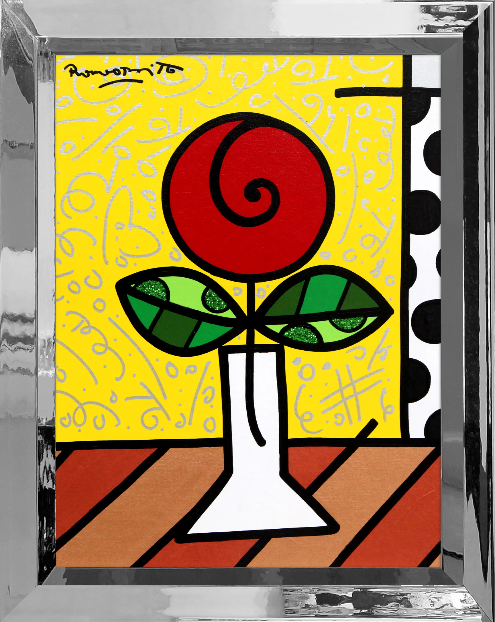 Red Flower - Original Painting - Image 11