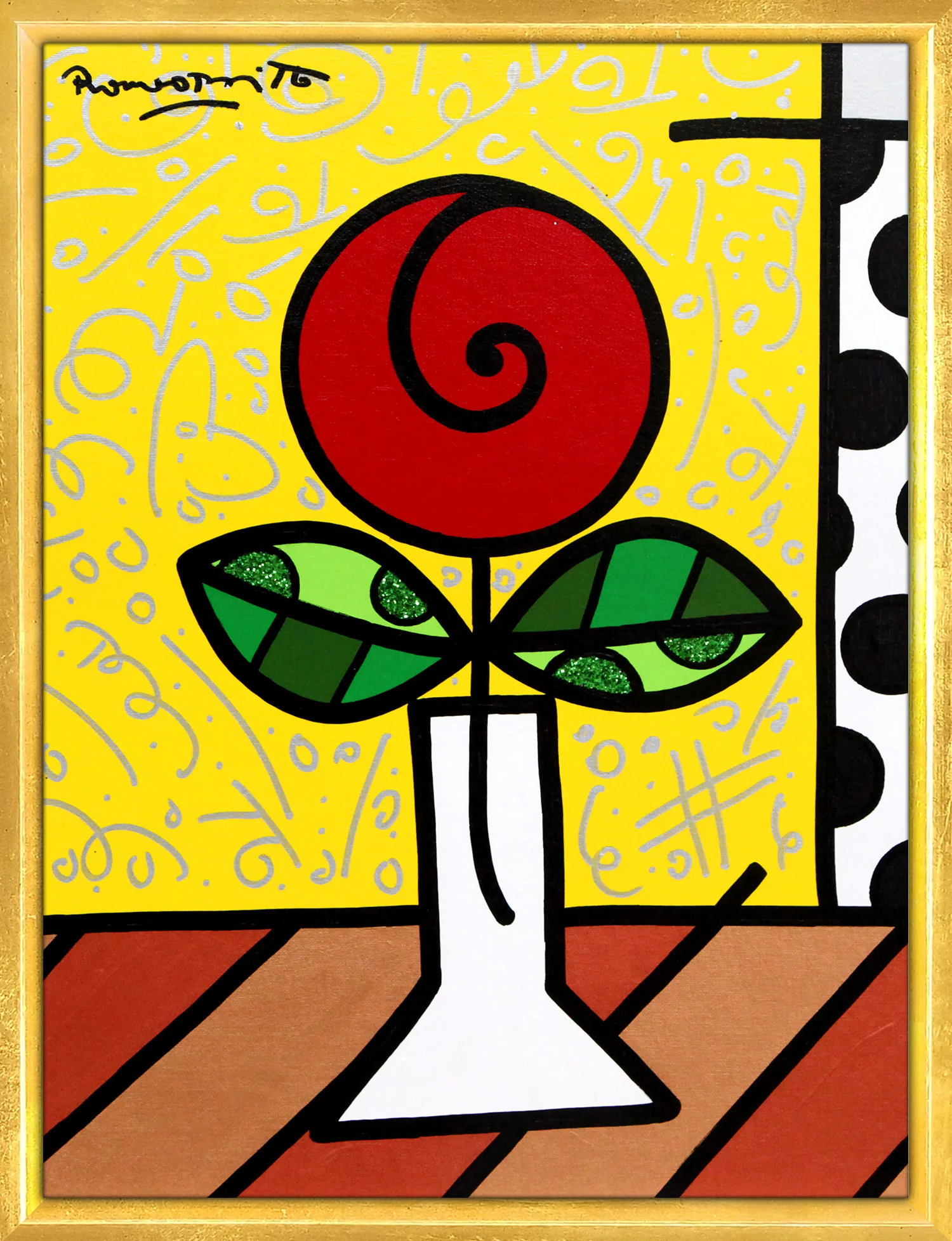 Red Flower - Original Painting - Image 12
