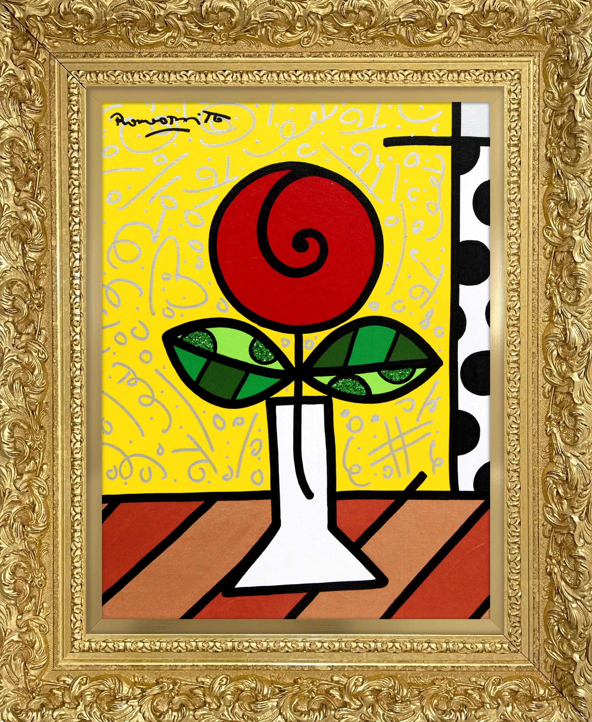 Red Flower - Original Painting - Image 13
