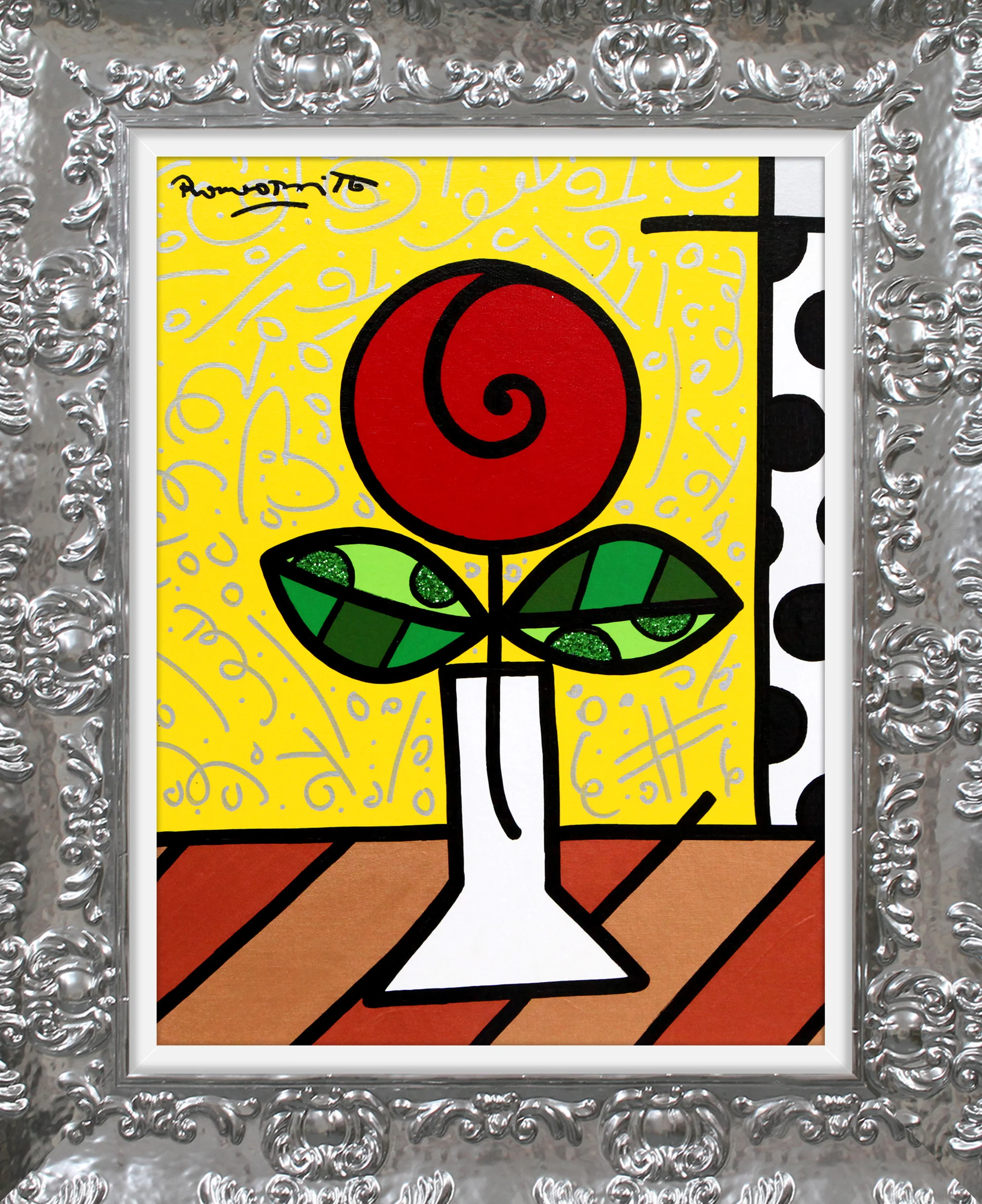 Red Flower - Original Painting - Image 14