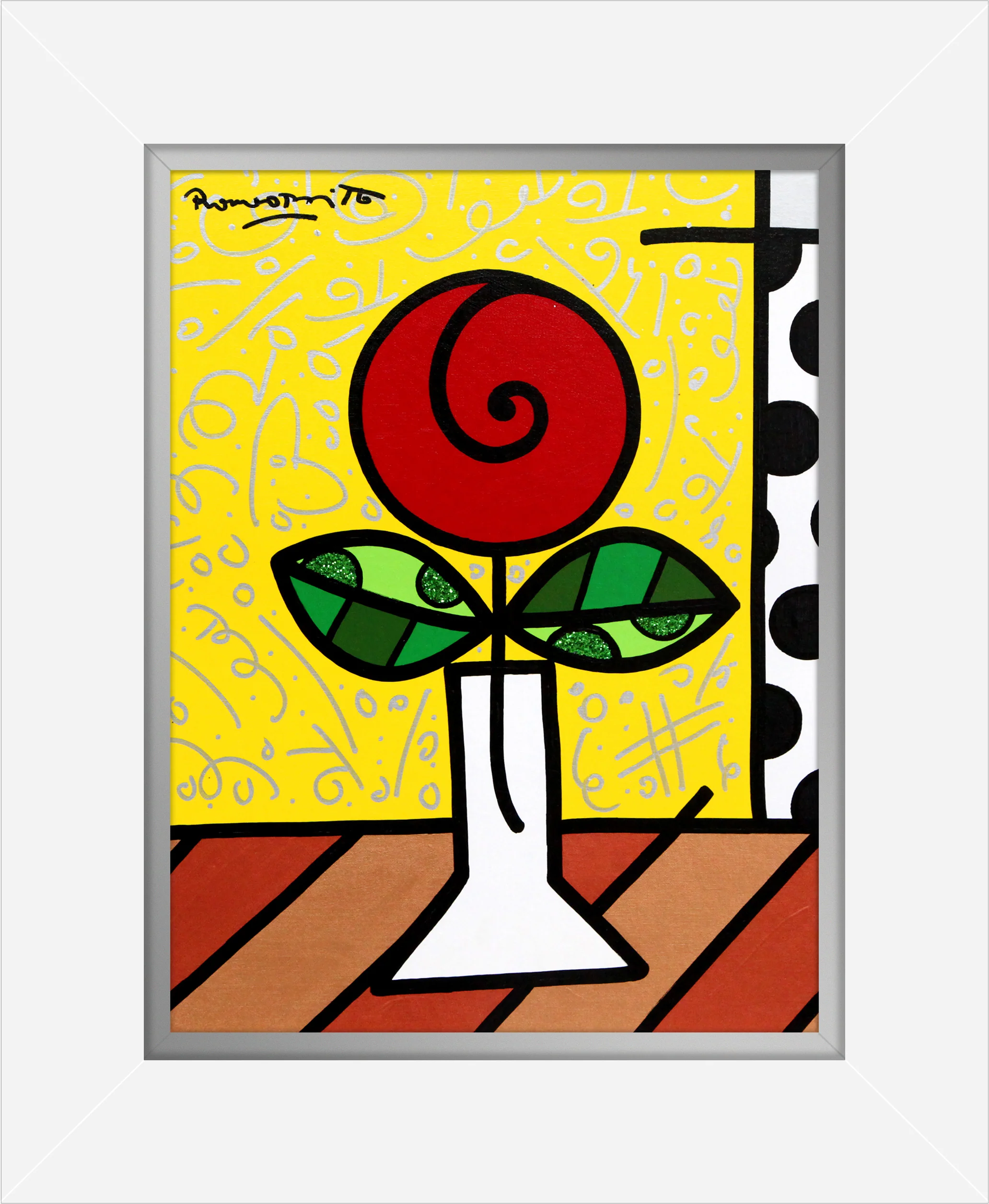 Red Flower - Original Painting - Image 16