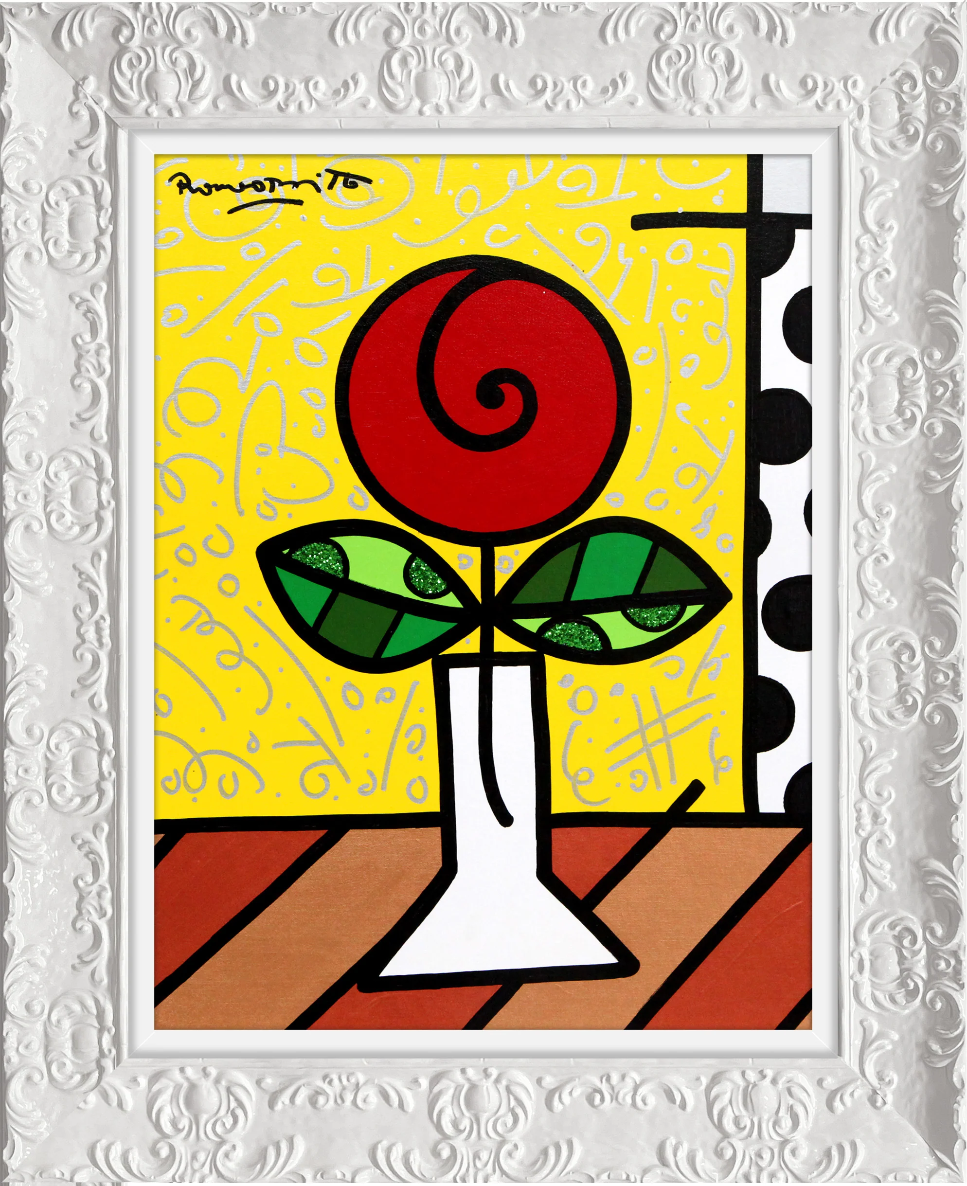 Red Flower - Original Painting - Image 19