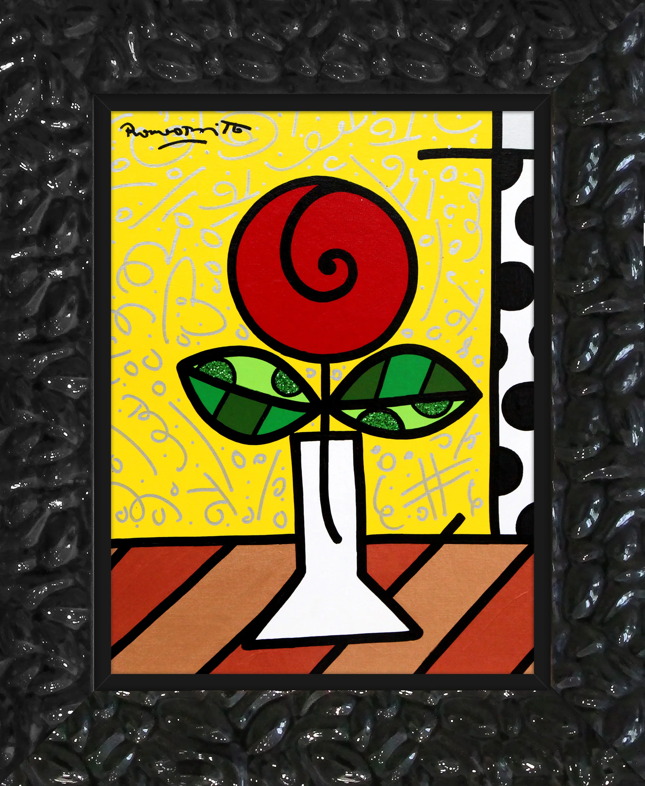 Red Flower - Original Painting - Image 9