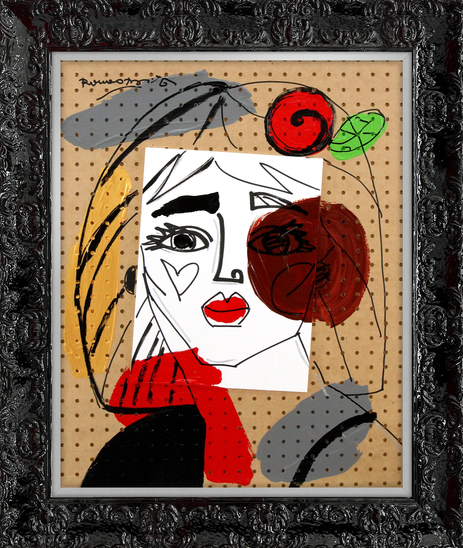 Red Flower - Original Painting - Image 8