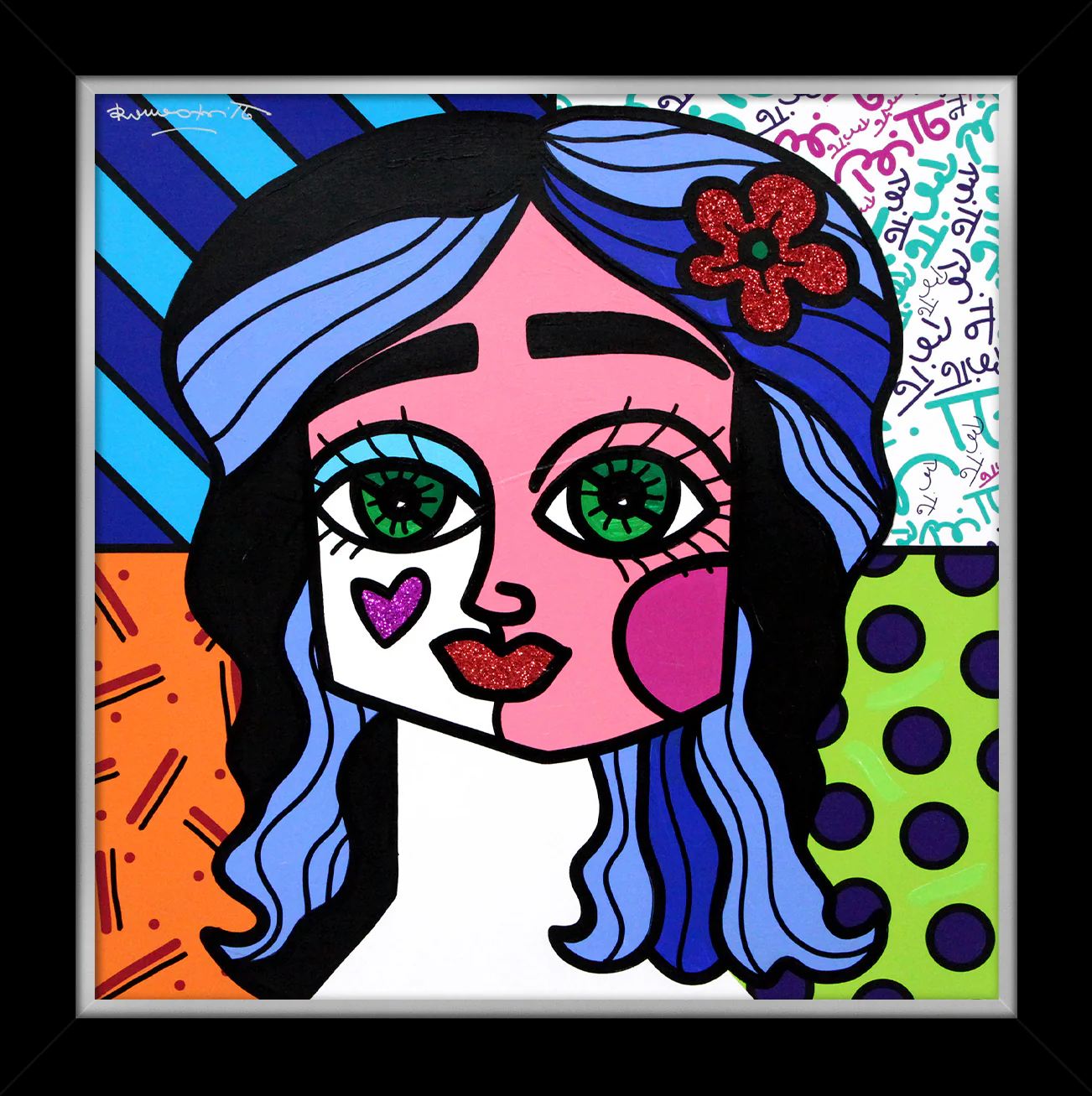 RED FLOWER -  Original Painting - Image 5
