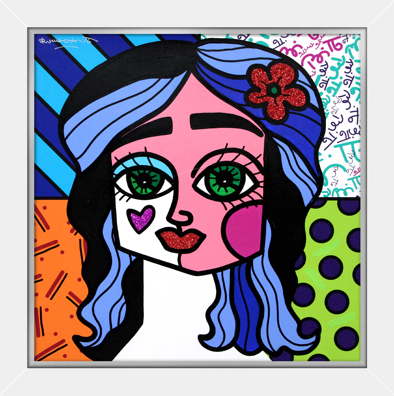 RED FLOWER -  Original Painting - Image 7