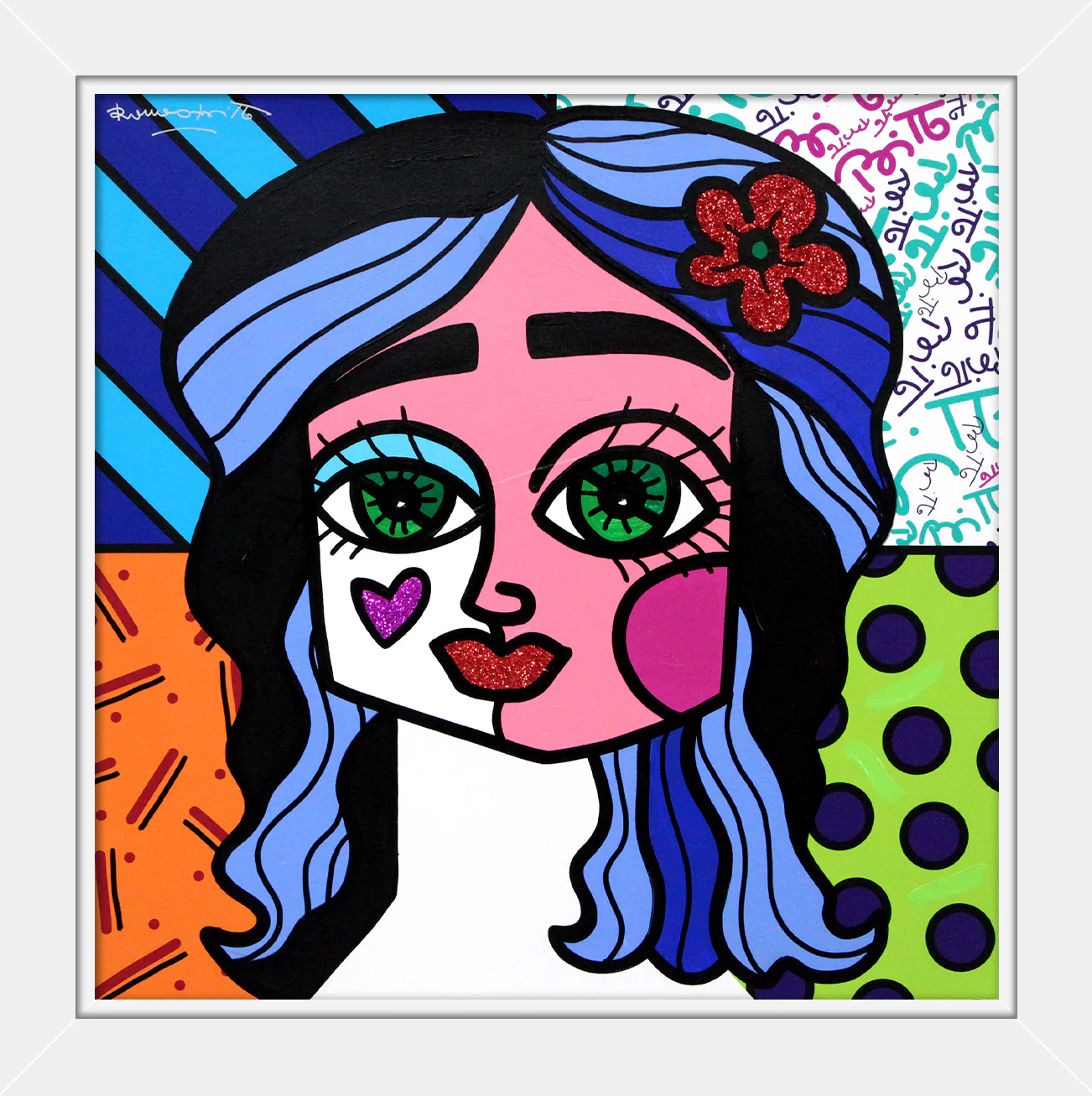 RED FLOWER -  Original Painting - Image 8