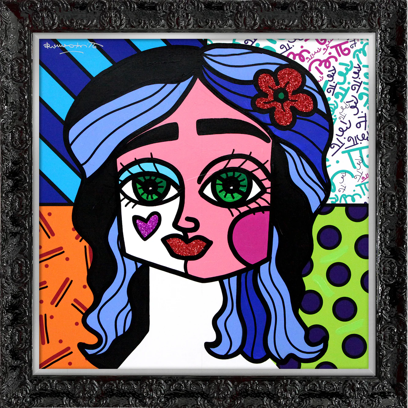 RED FLOWER -  Original Painting - Image 9