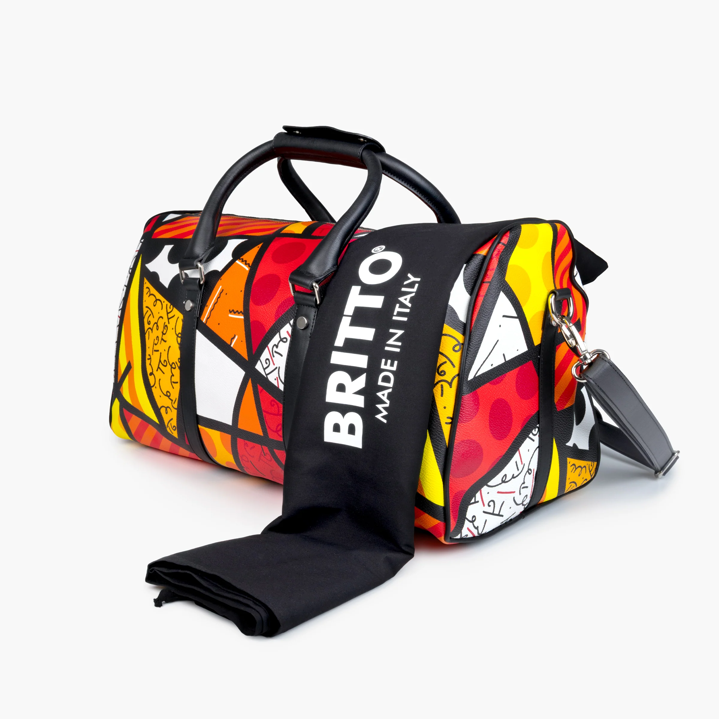 Red Landscape Britto Duffle Bag - Image 4