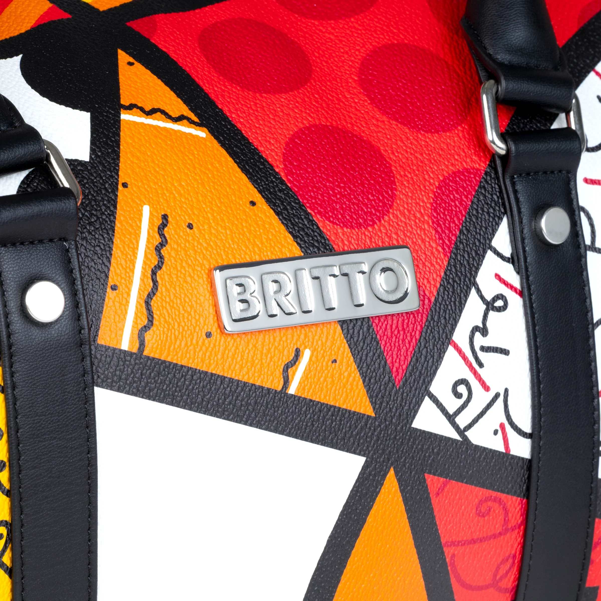 Red Landscape Britto Duffle Bag - Image 5