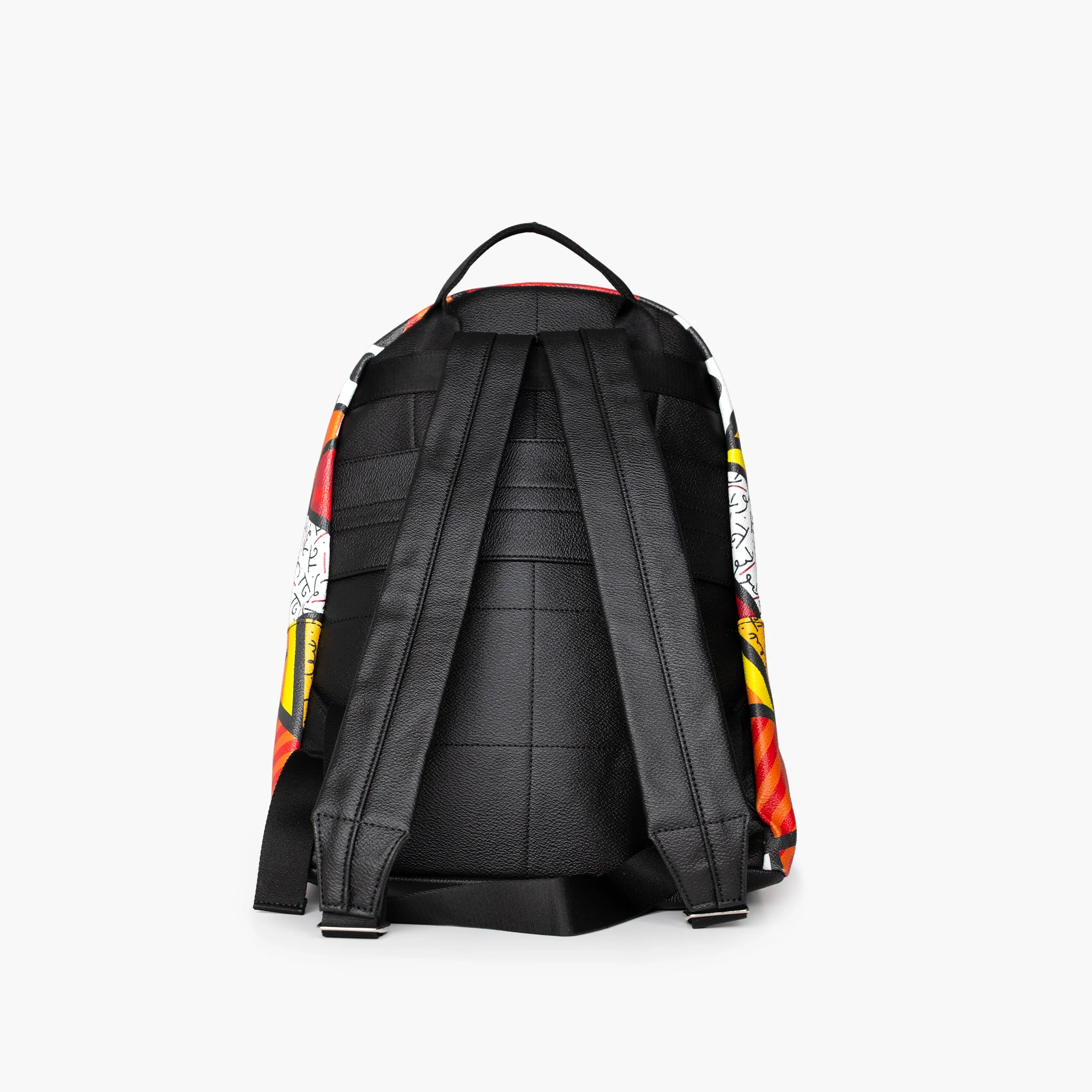Red Landscape Britto Eco Leather Large Backpack - Image 2
