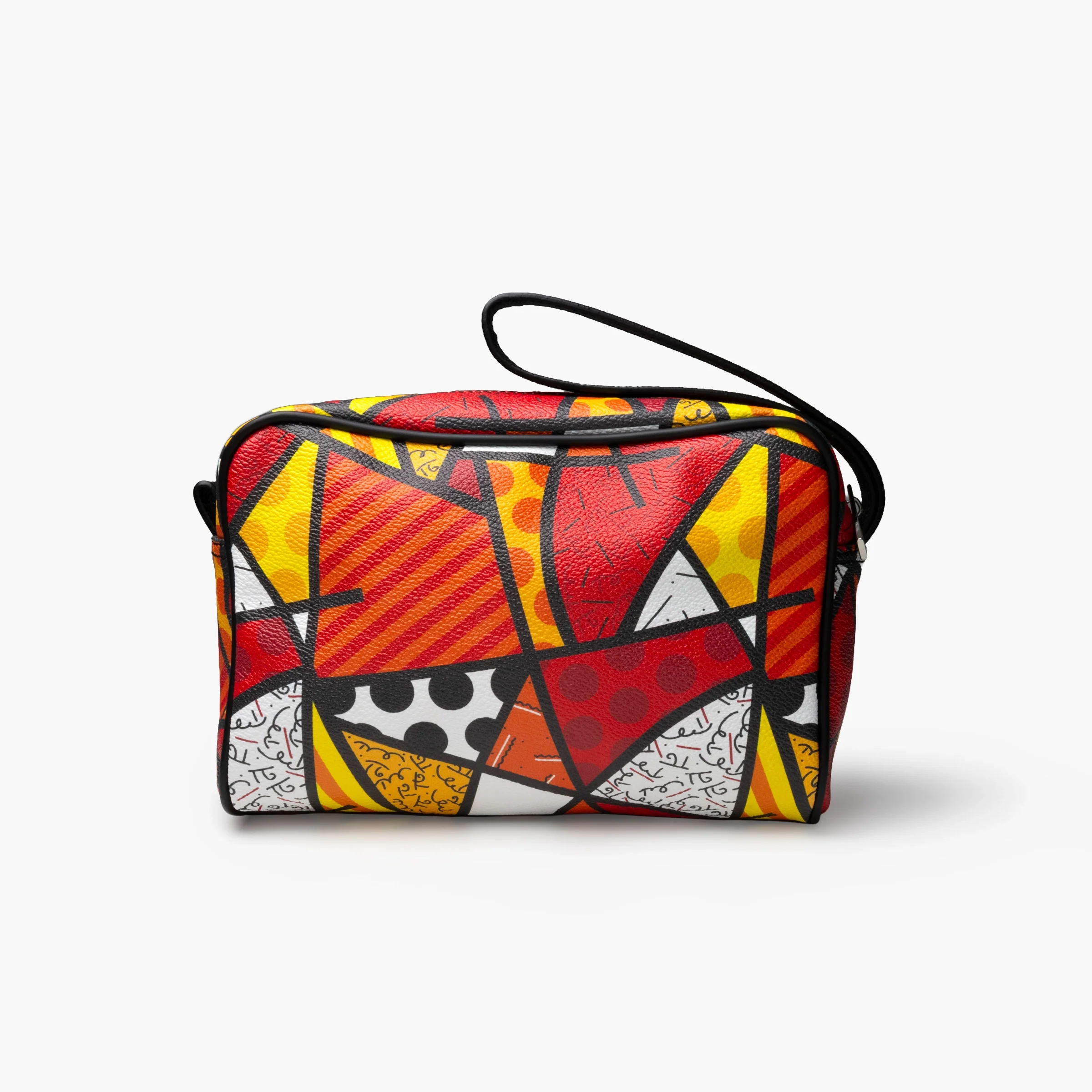 Red Landscape Britto Eco Leather Toiletry Bag - Image 3