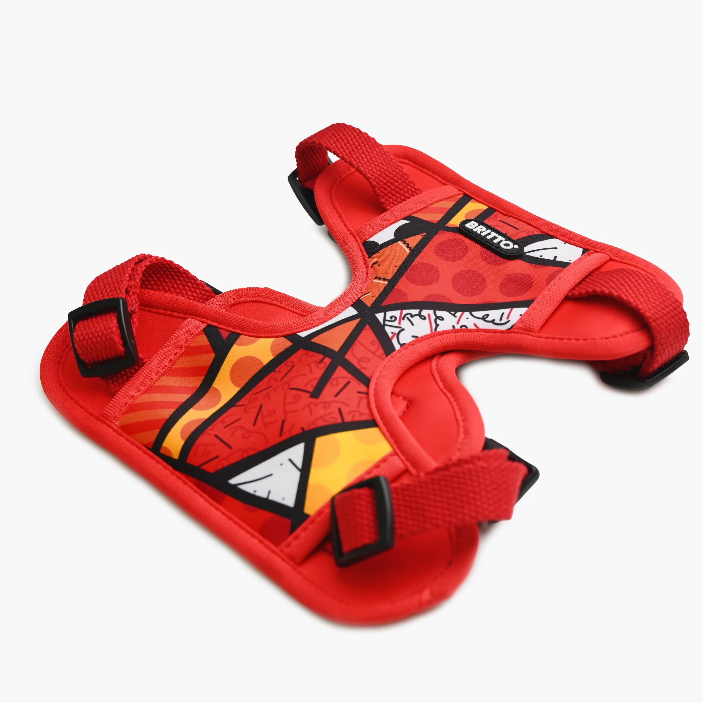Red Landscape Britto Pet Harness - Image 3