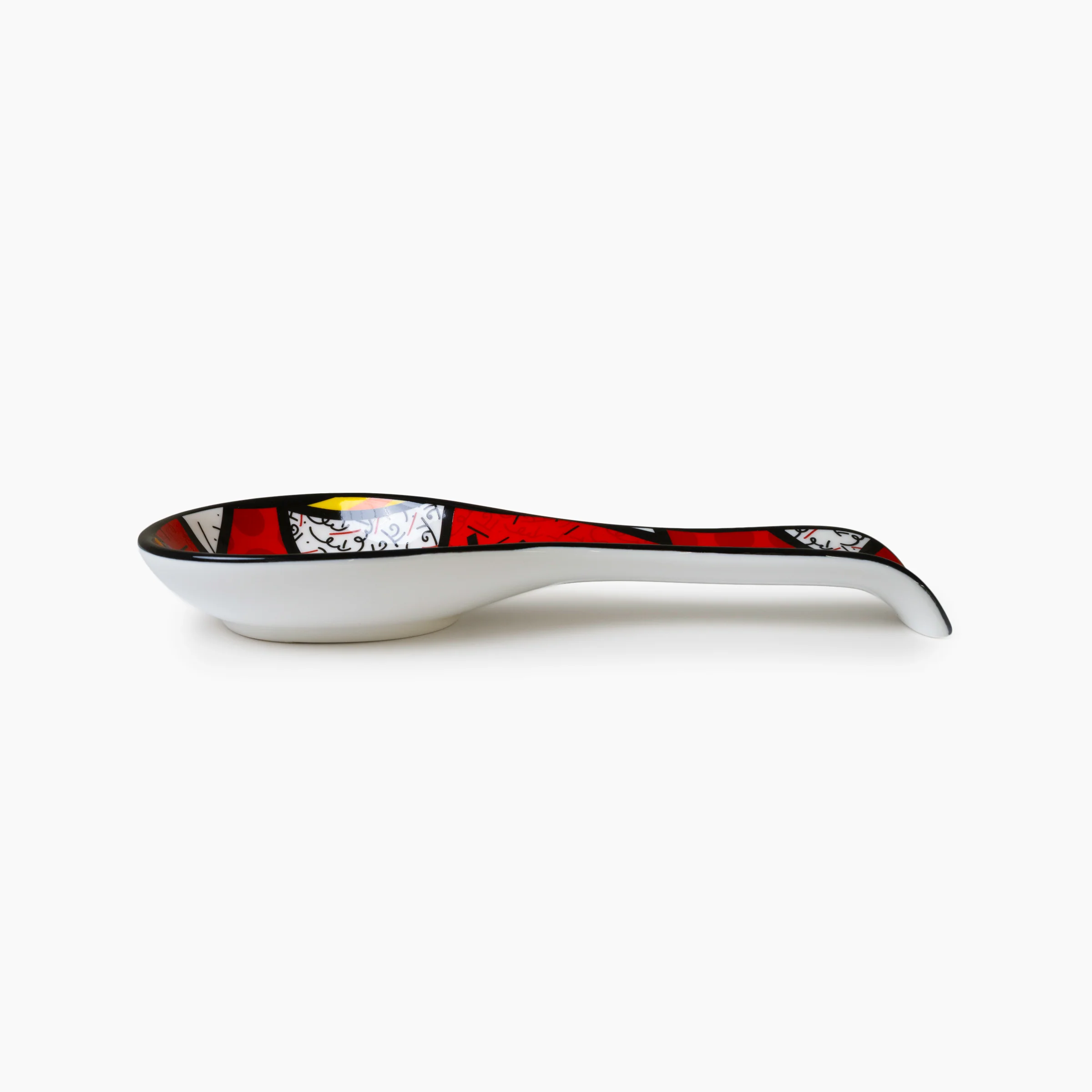 Red Landscape Britto Spoon Rest - Image 3