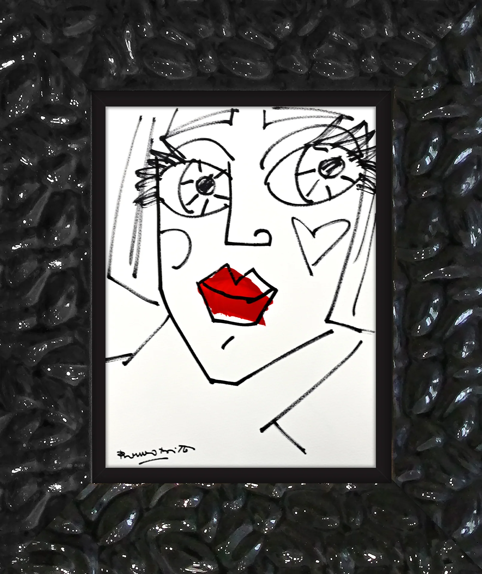 RED LIPS - Original Drawing - Image 10