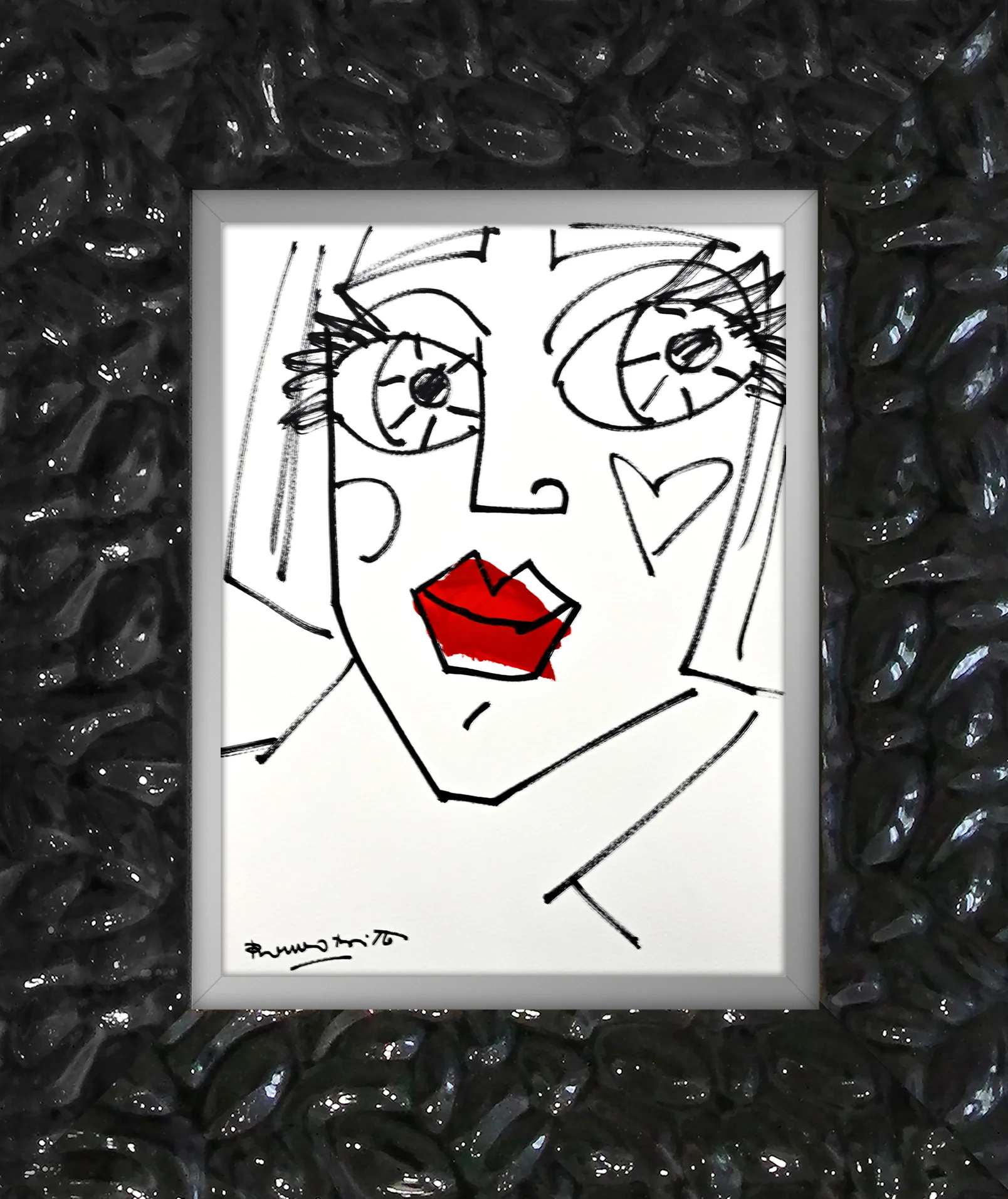 RED LIPS - Original Drawing - Image 11