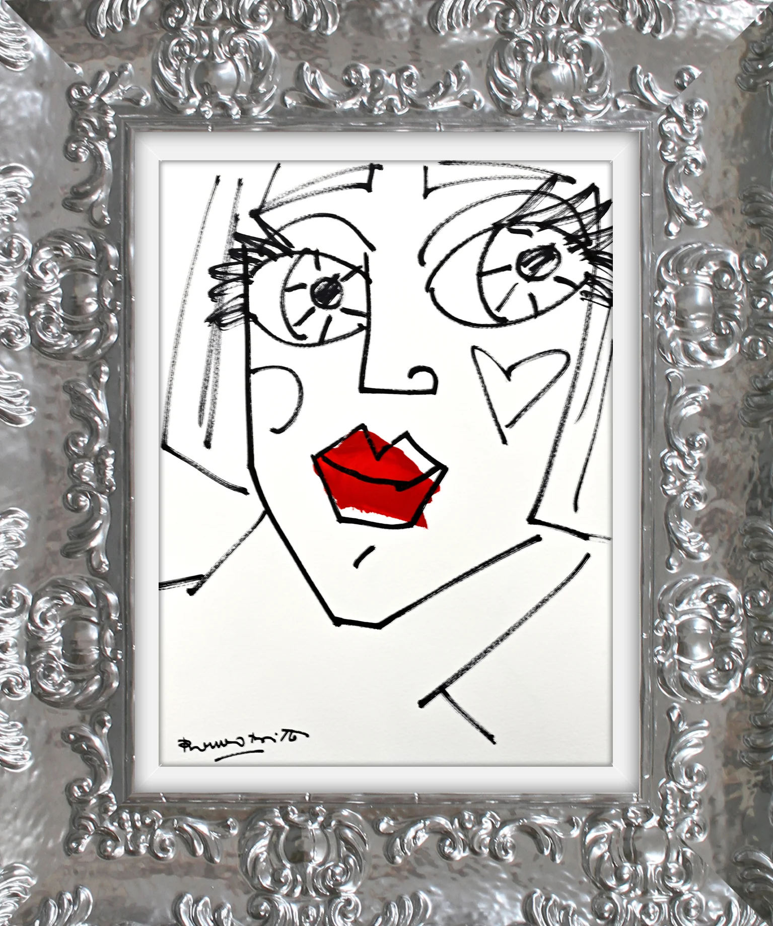 RED LIPS - Original Drawing - Image 12