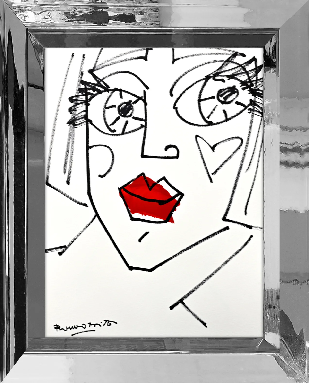 RED LIPS - Original Drawing - Image 13