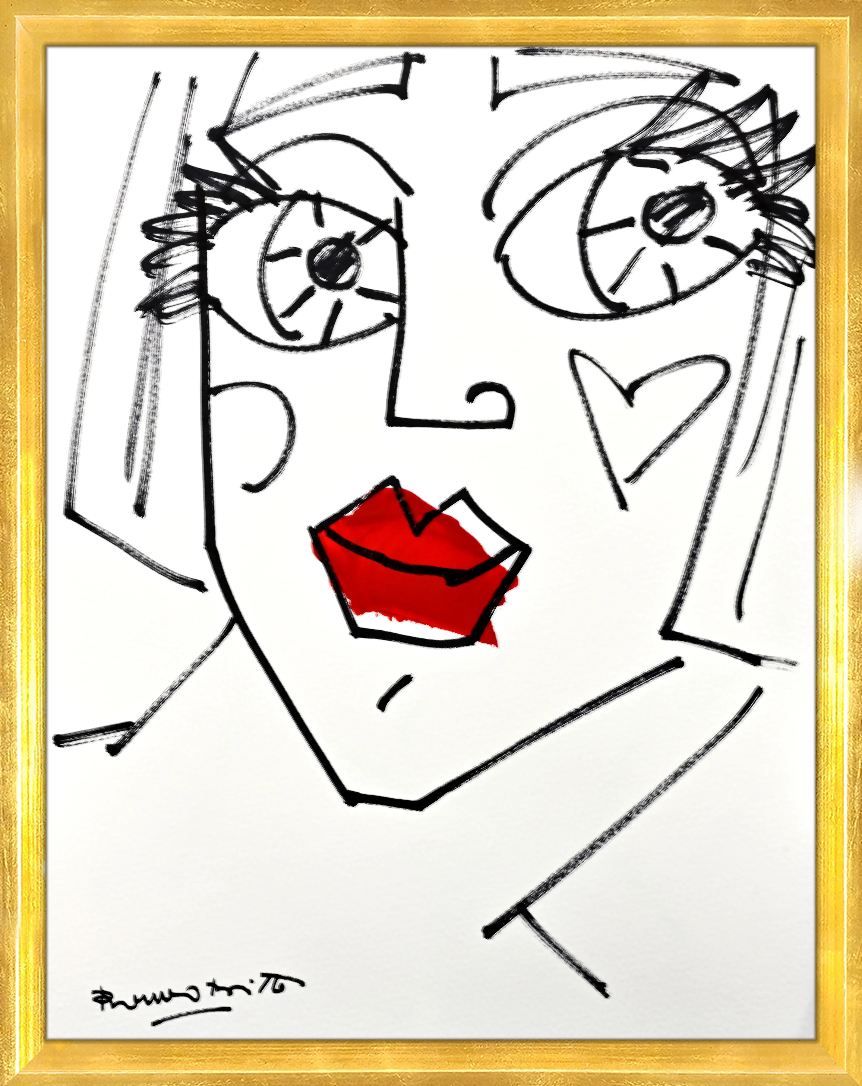 RED LIPS - Original Drawing - Image 14