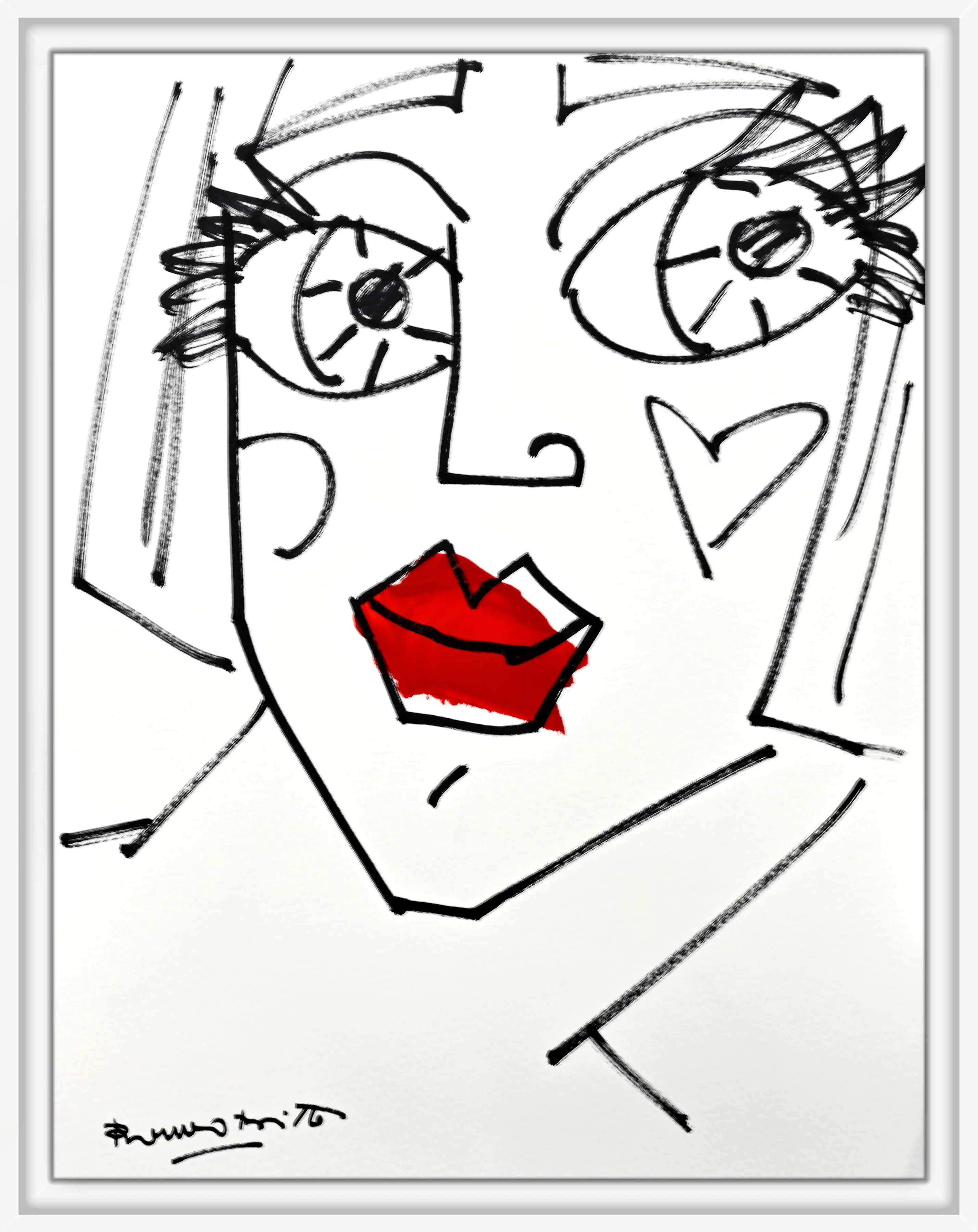 RED LIPS - Original Drawing - Image 16