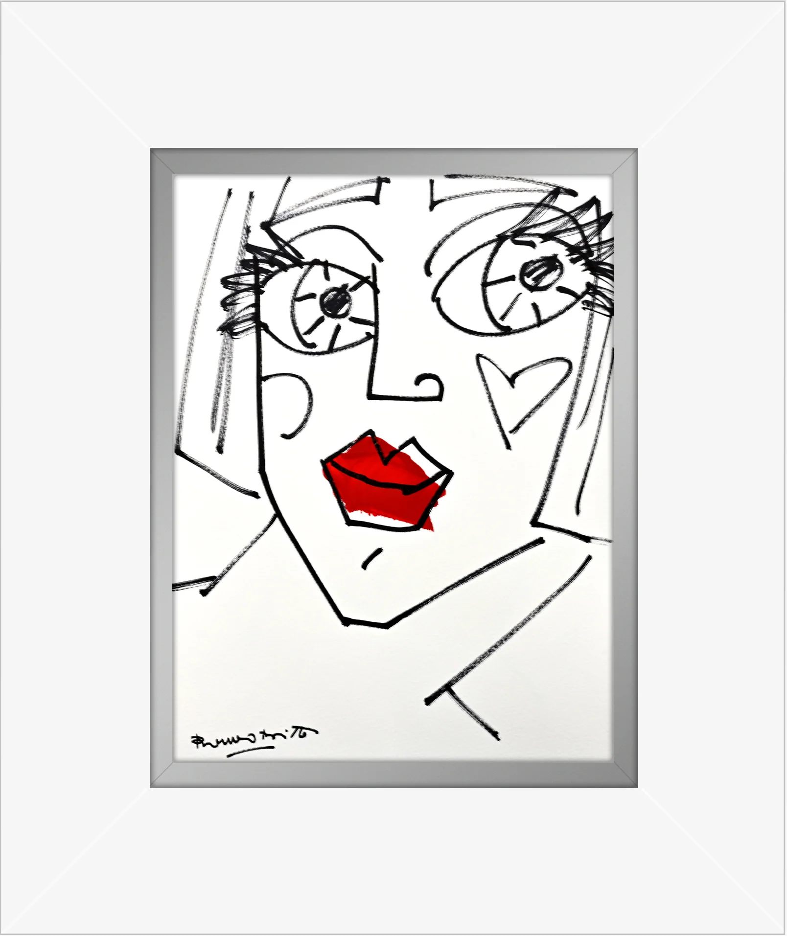 RED LIPS - Original Drawing - Image 17