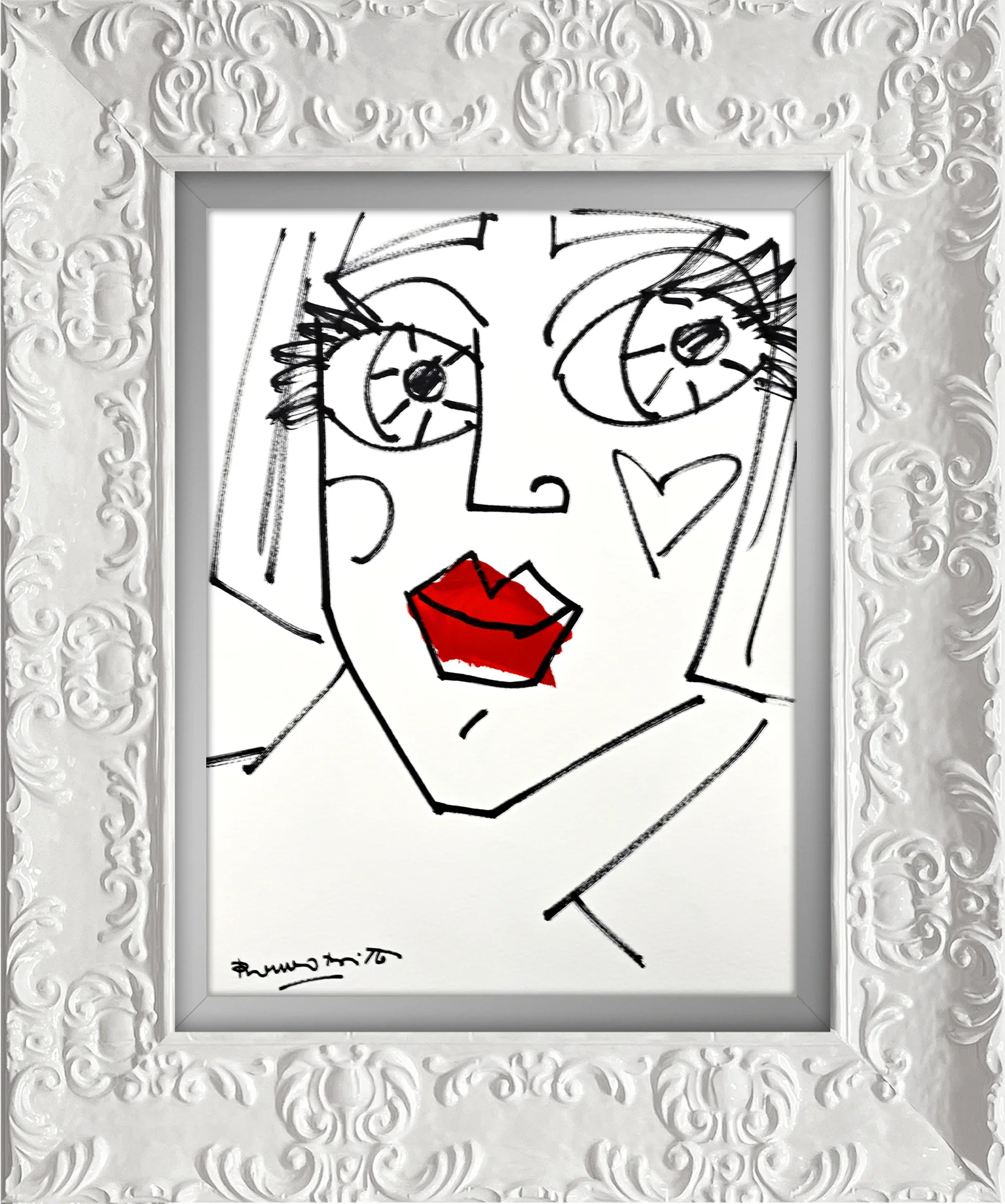 RED LIPS - Original Drawing - Image 19