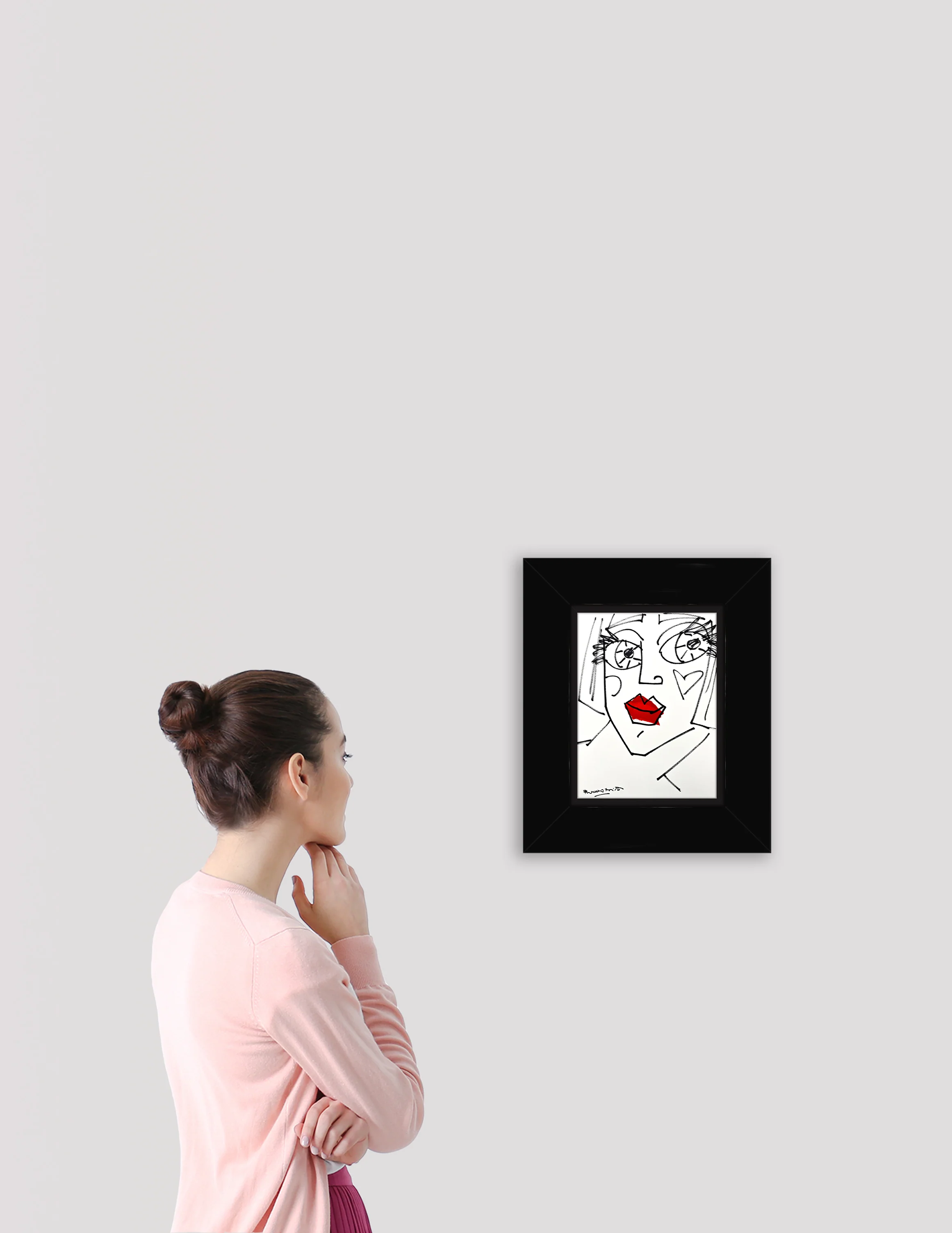 RED LIPS - Original Drawing - Image 3