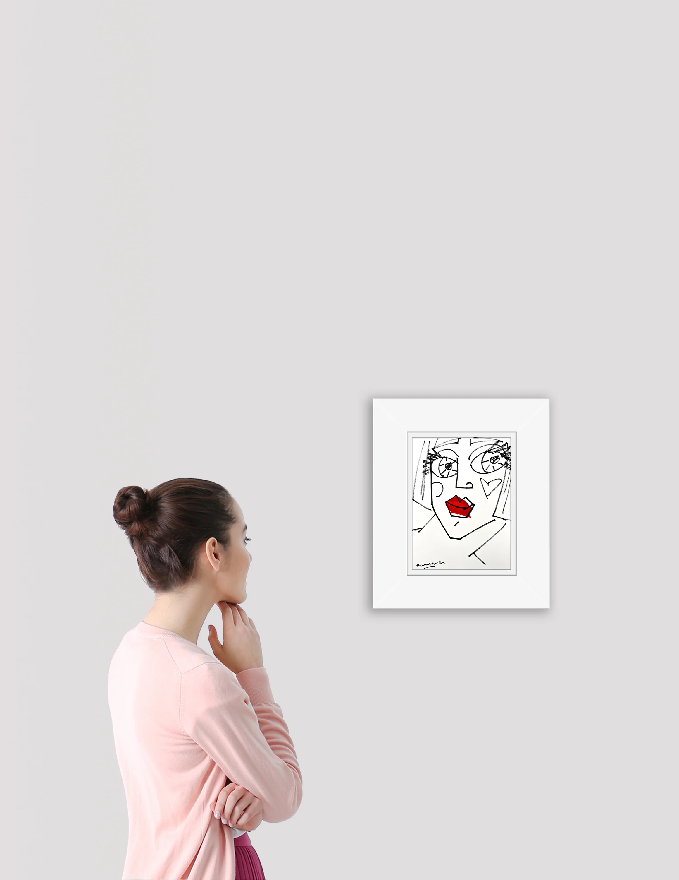 RED LIPS - Original Drawing - Image 4