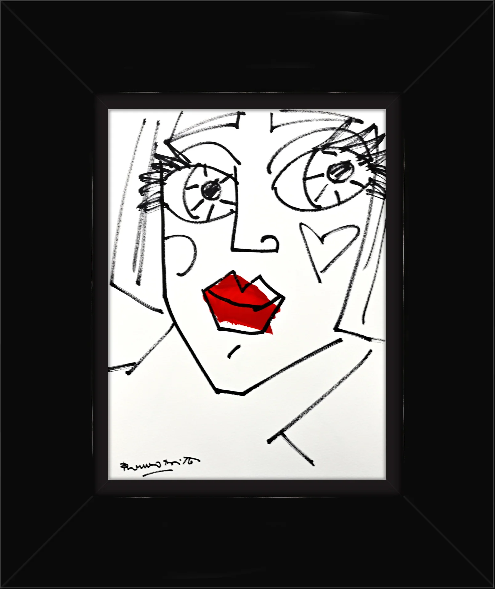 RED LIPS - Original Drawing - Image 6