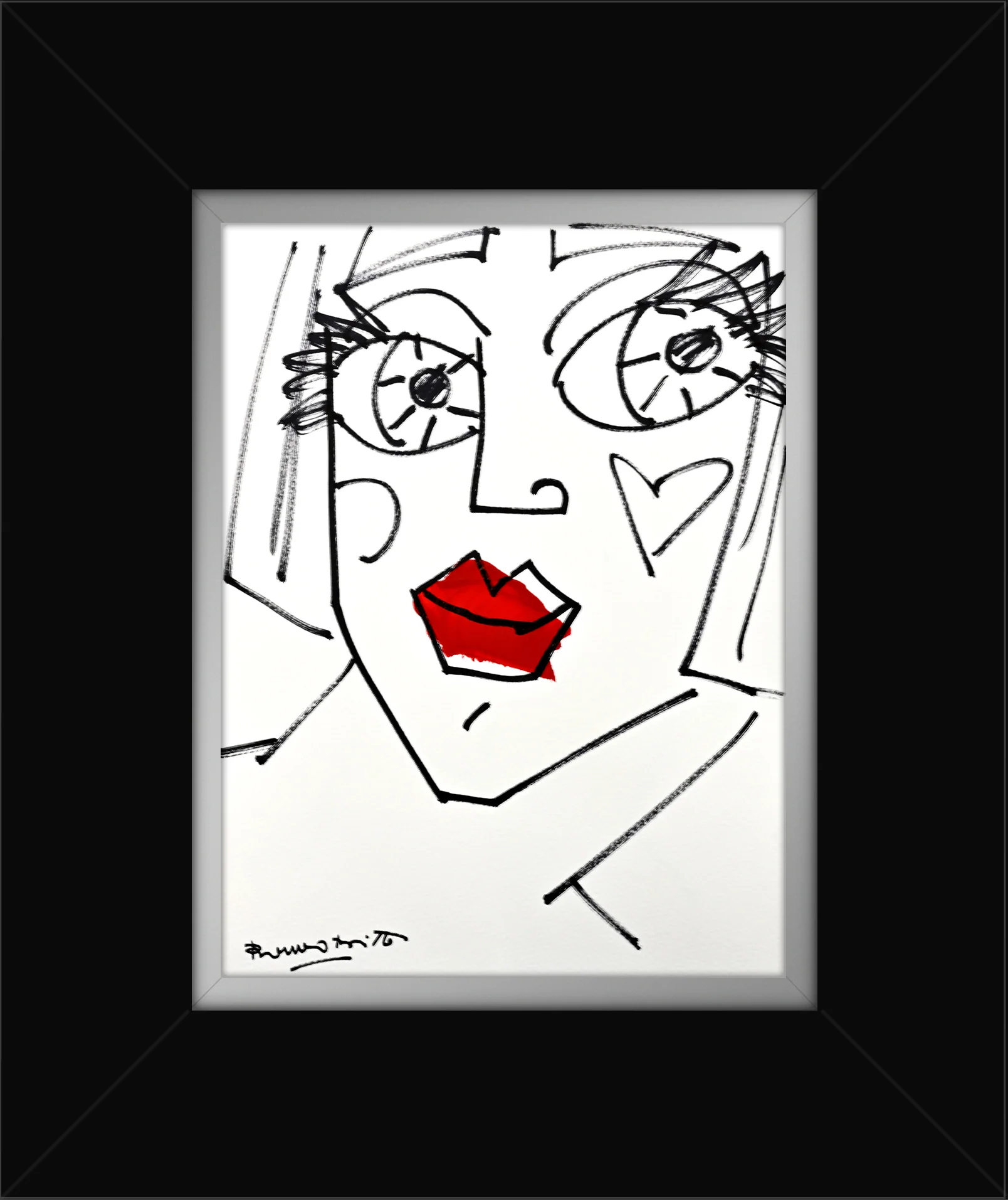 RED LIPS - Original Drawing - Image 7