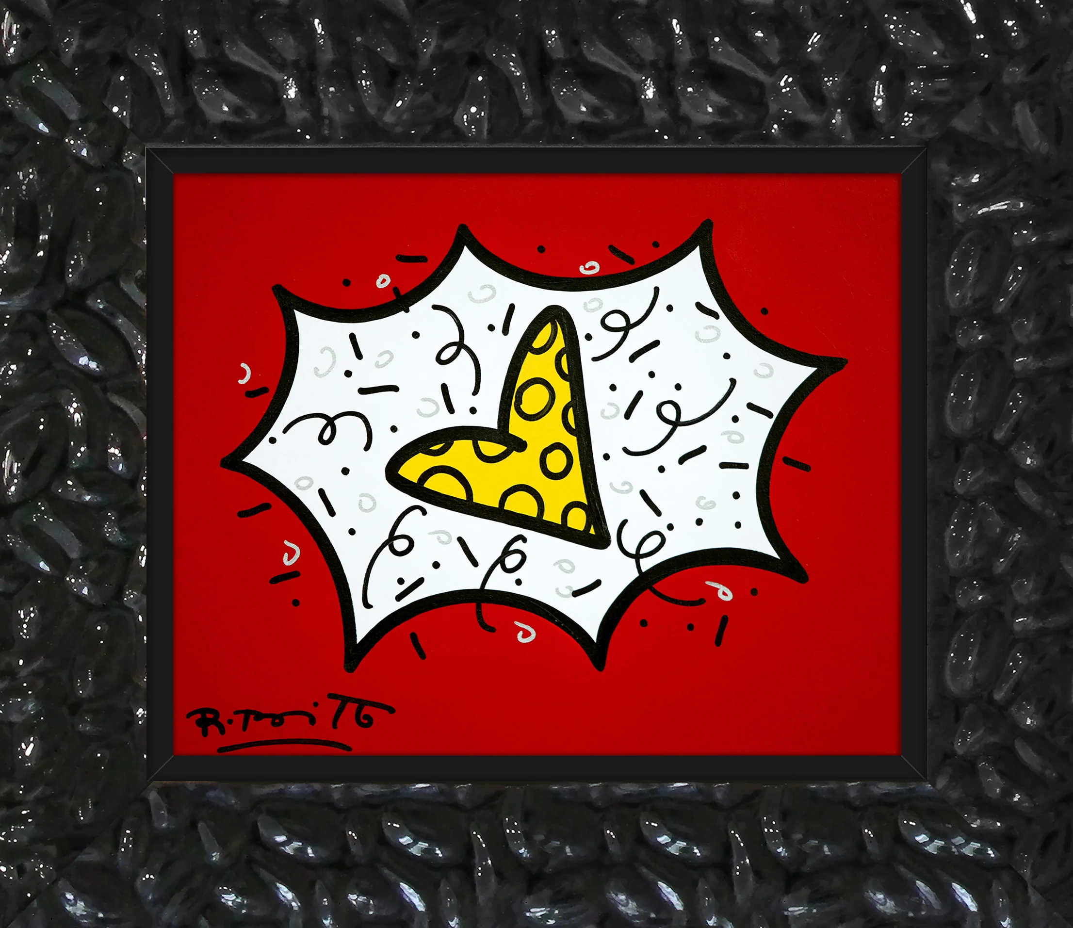 RED & YELLOW (HEART) - Original Painting - Image 13