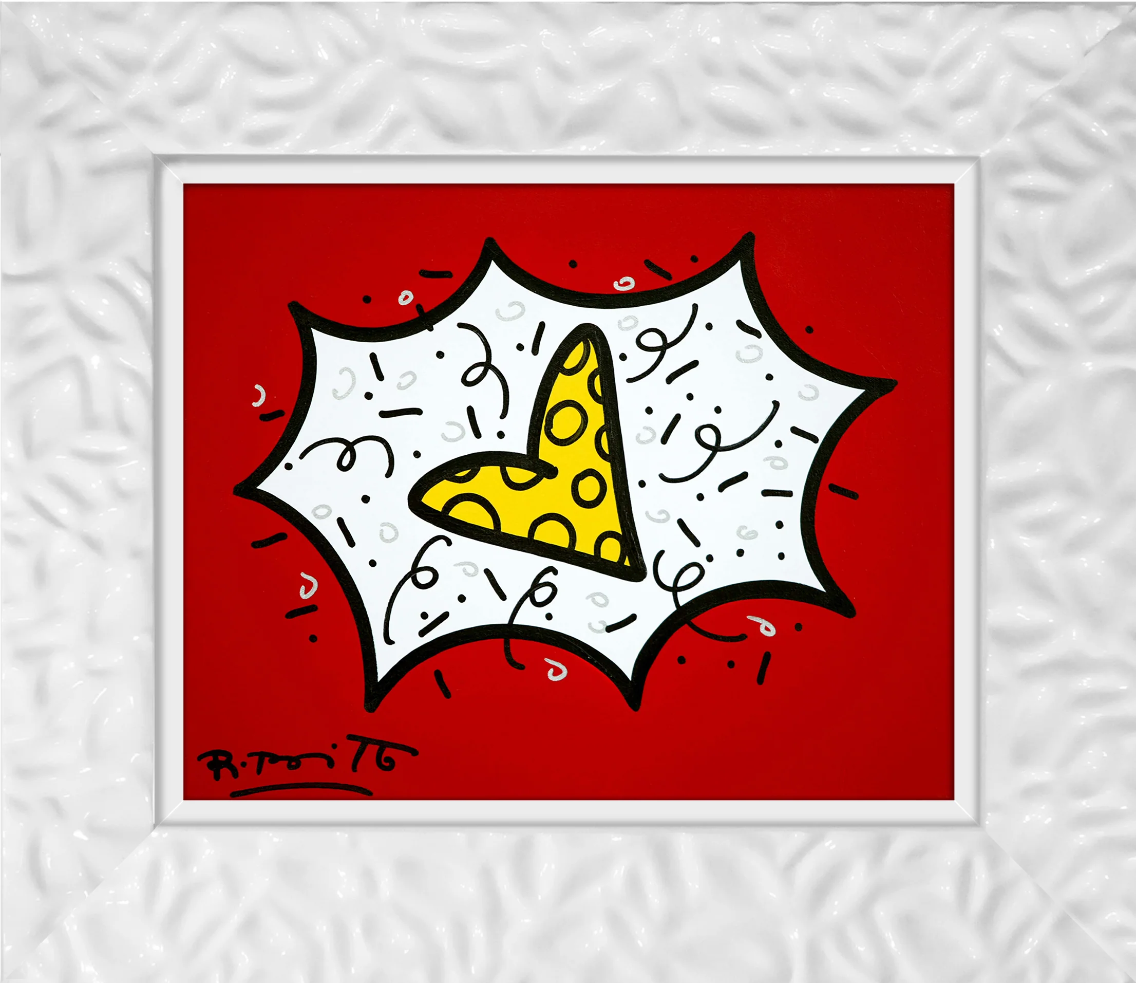 RED & YELLOW (HEART) - Original Painting - Image 15