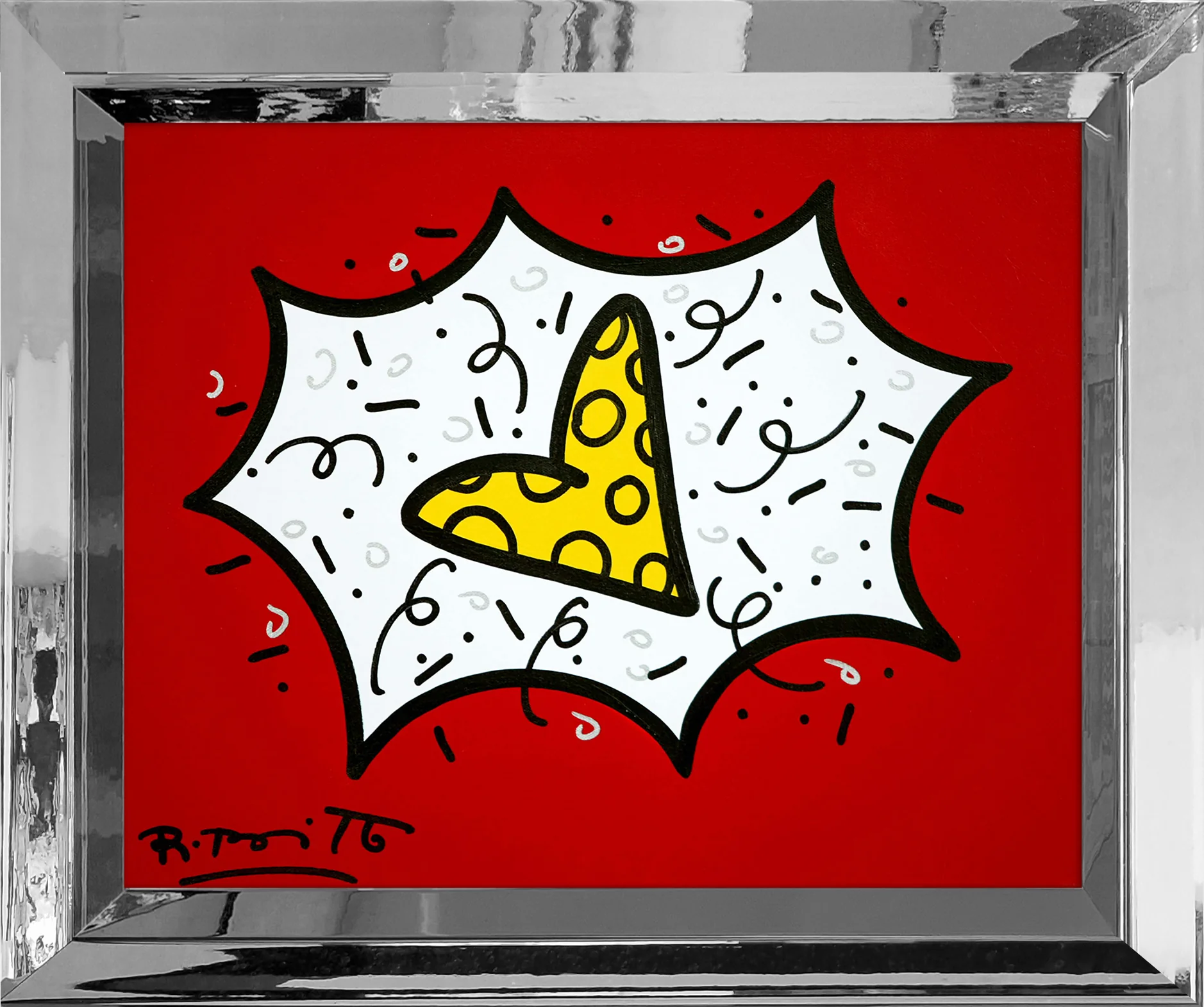 RED & YELLOW (HEART) - Original Painting - Image 16