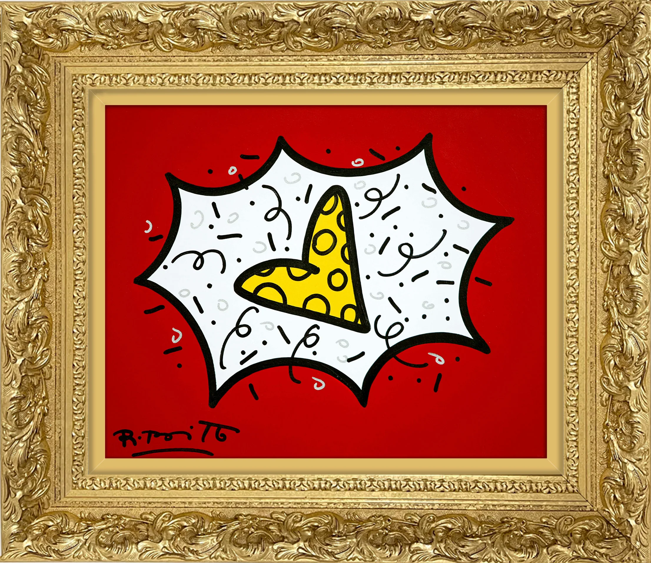 RED & YELLOW (HEART) - Original Painting - Image 17