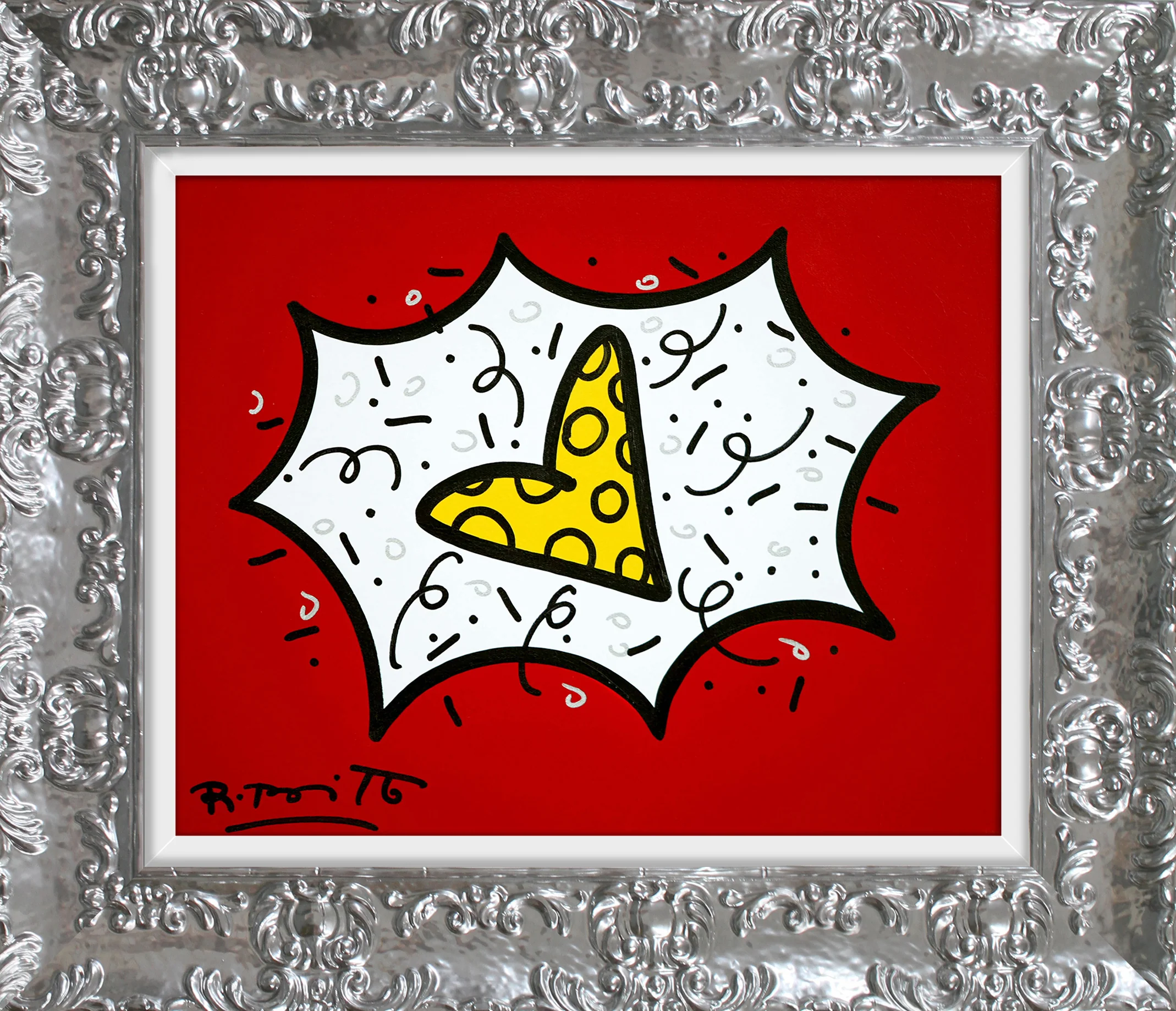 RED & YELLOW (HEART) - Original Painting - Image 18