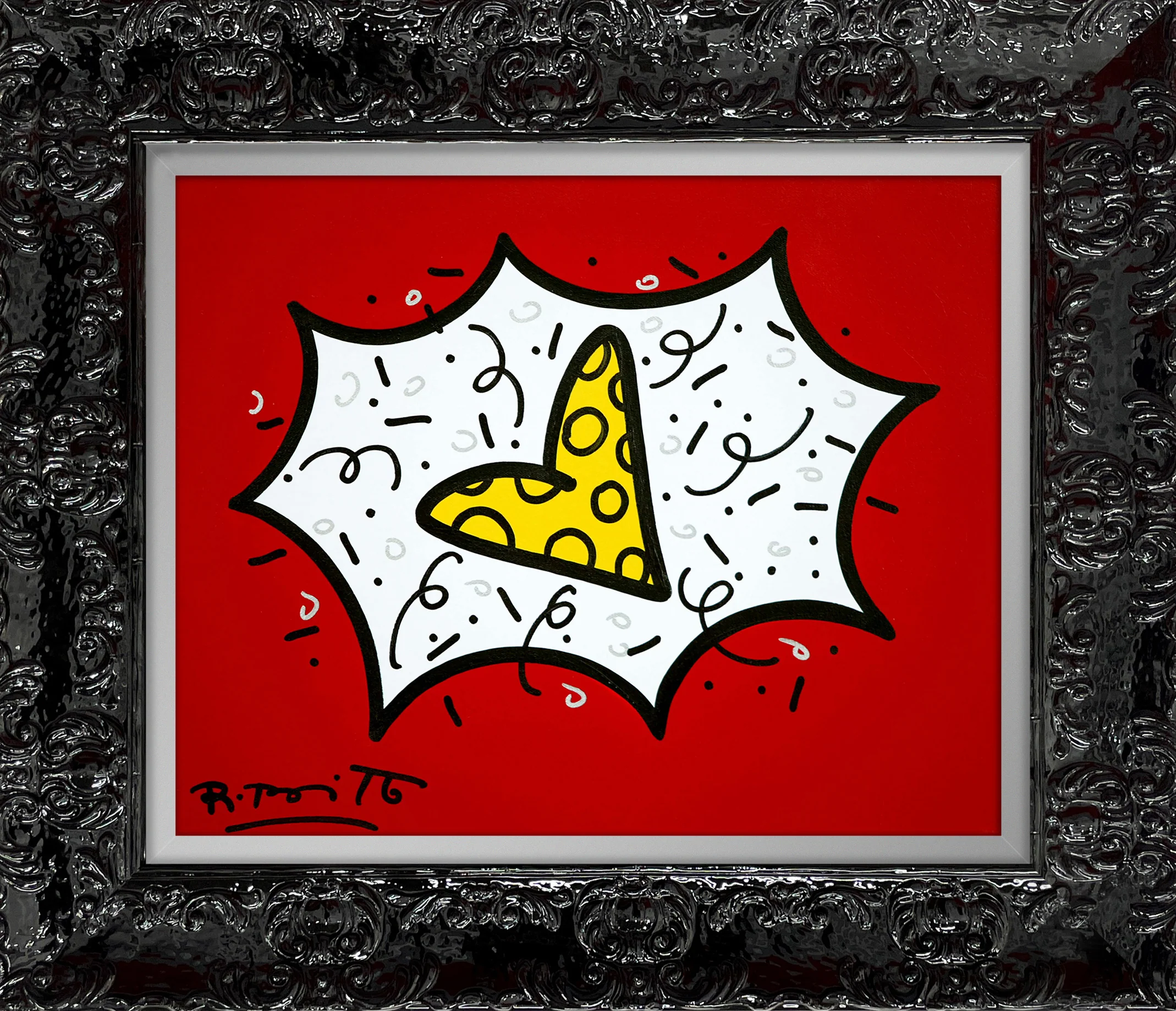 RED & YELLOW (HEART) - Original Painting - Image 9