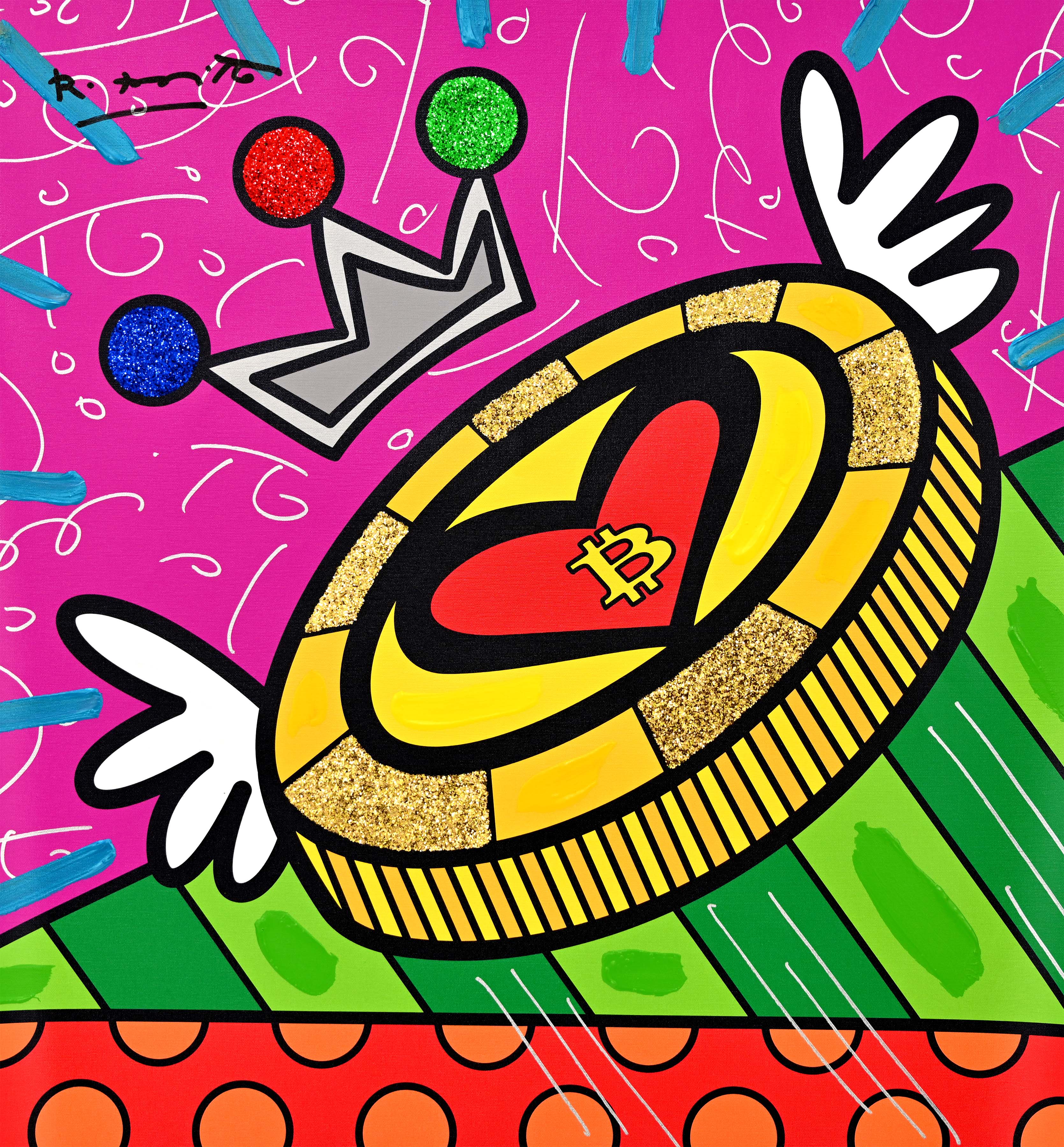 Britto Coin - Mixed Media Original