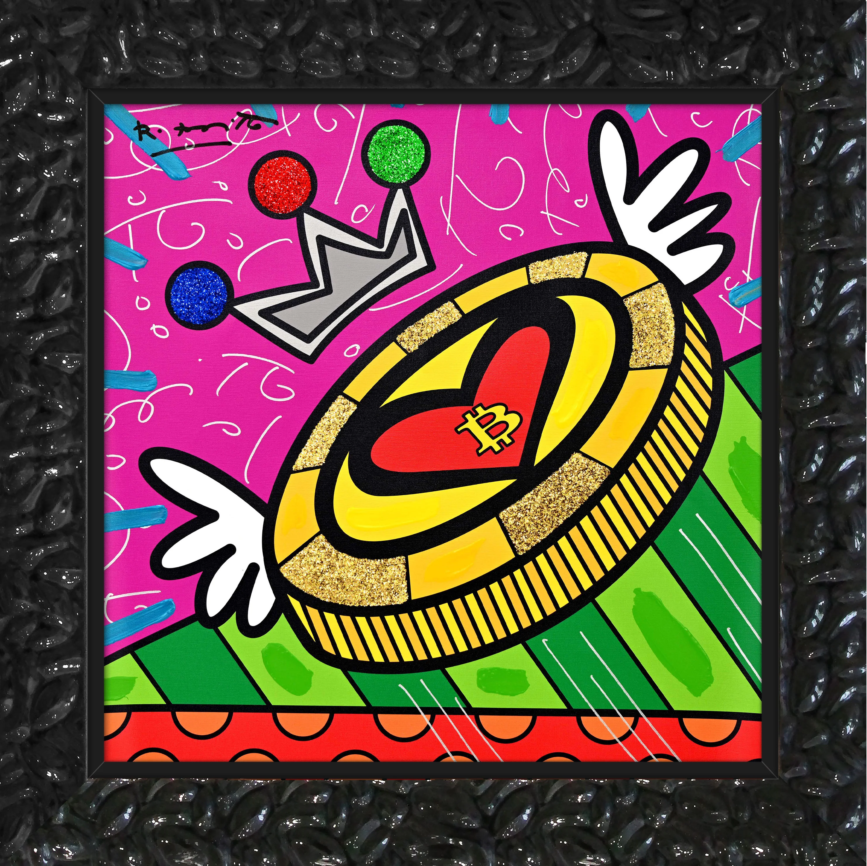 Britto Coin - Mixed Media Original - Image 14