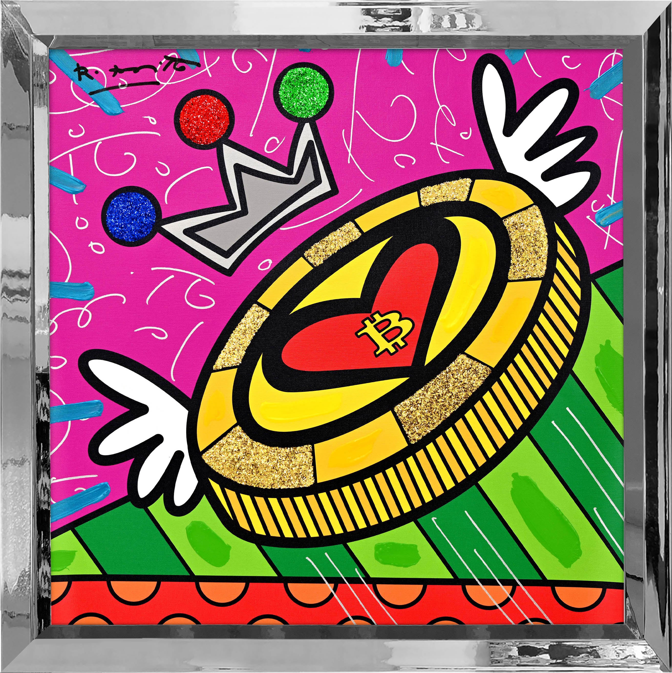Britto Coin - Mixed Media Original - Image 15