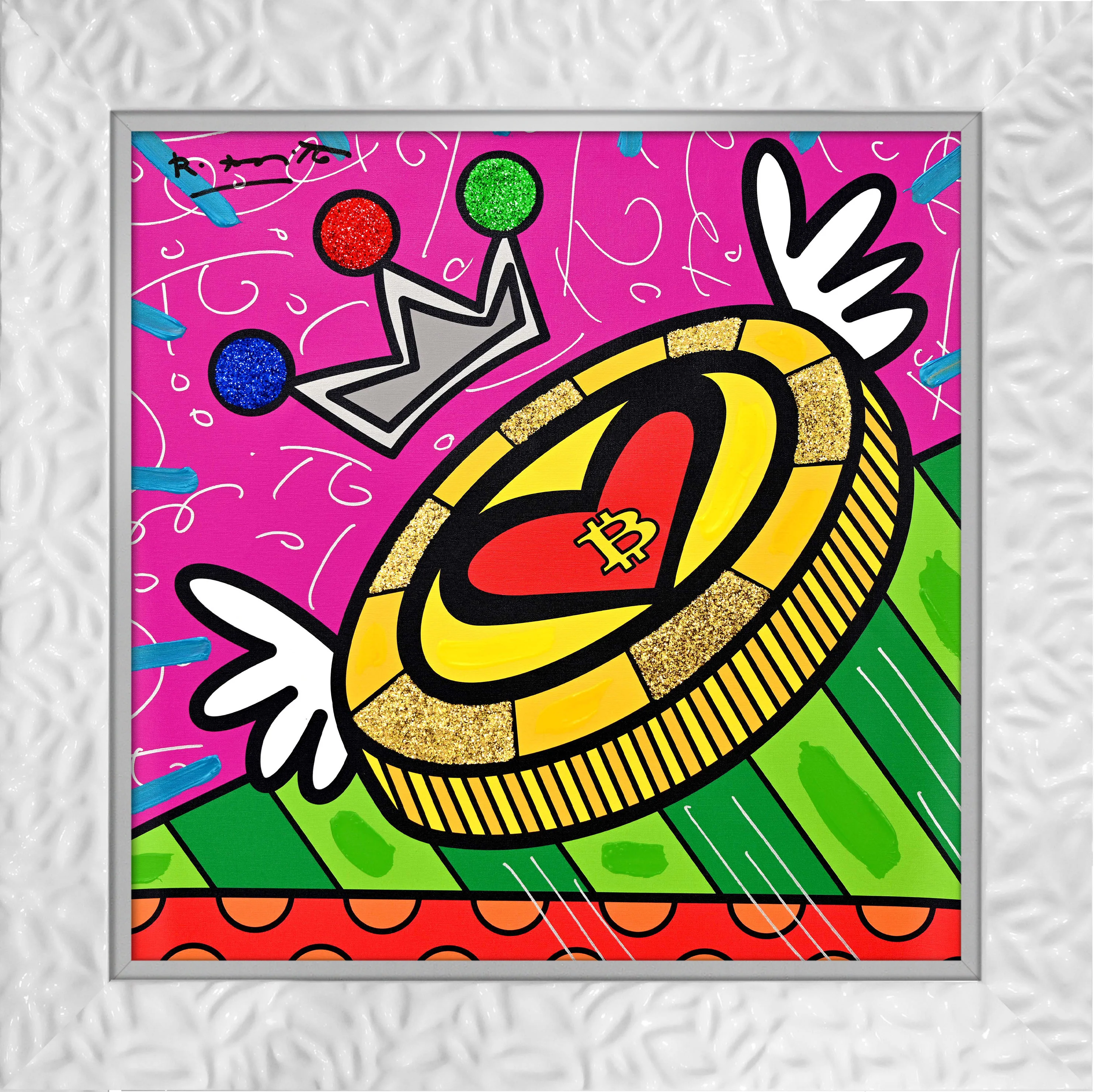 Britto Coin - Mixed Media Original - Image 17
